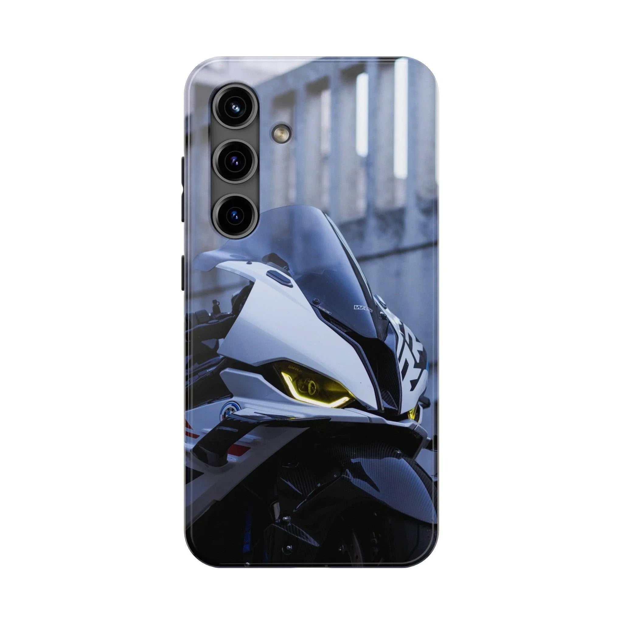 BMW S1000RR Drag Spec Motorcycle iPhone Case and Galaxy Phone Case #007 - Throttle Designs