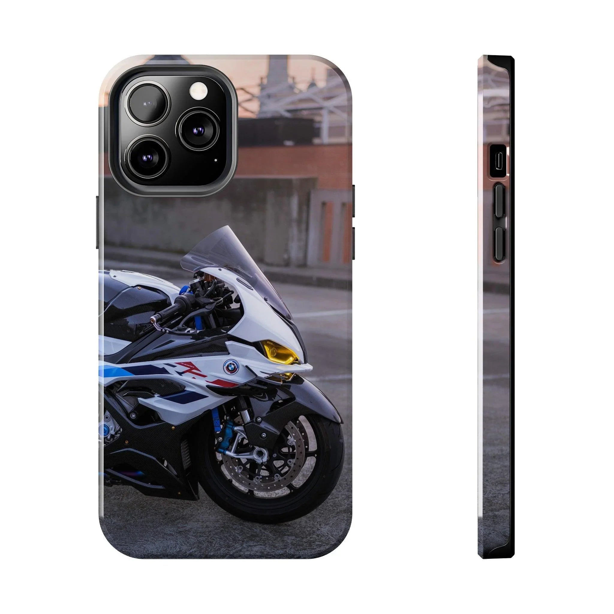 BMW S1000RR Drag Spec Motorcycle iPhone Case and Galaxy Phone Case #002 - Throttle Designs