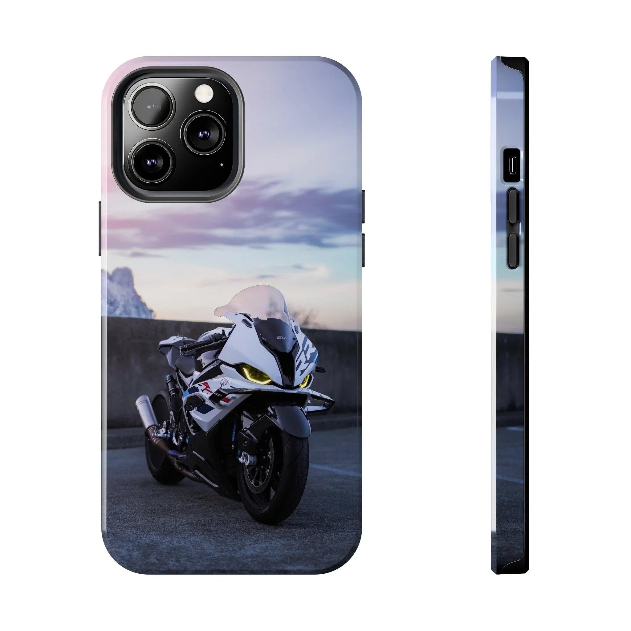 BMW S1000RR Drag Spec Motorcycle iPhone Case and Galaxy Phone Case #006 - Throttle Designs