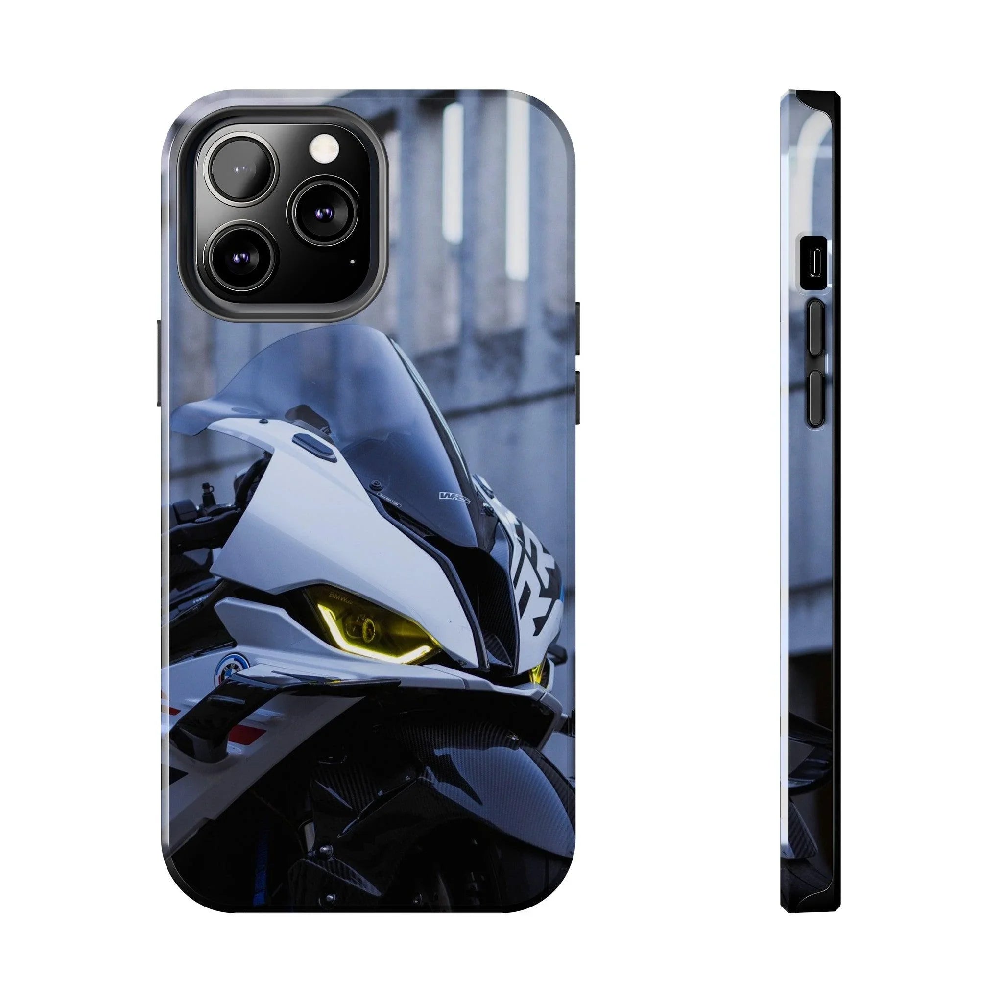 BMW S1000RR Drag Spec Motorcycle iPhone Case and Galaxy Phone Case #007 - Throttle Designs