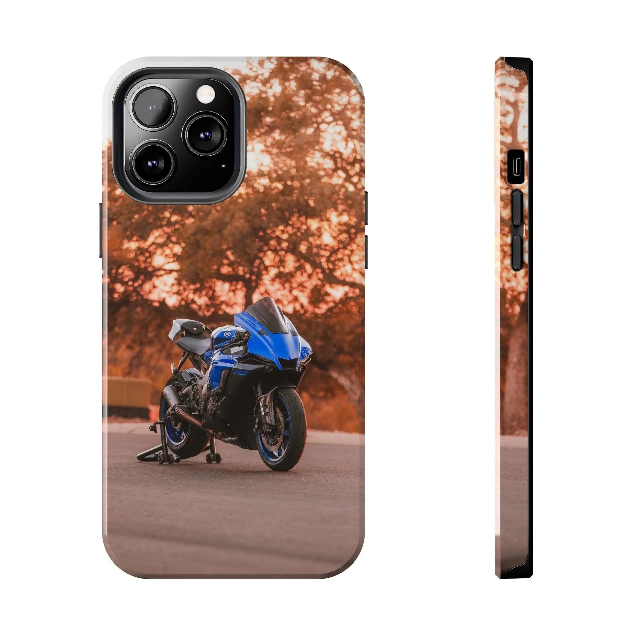 Yamaha R1 Motorcycle iPhone Case and Galaxy Phone Case #024 - Throttle Designs