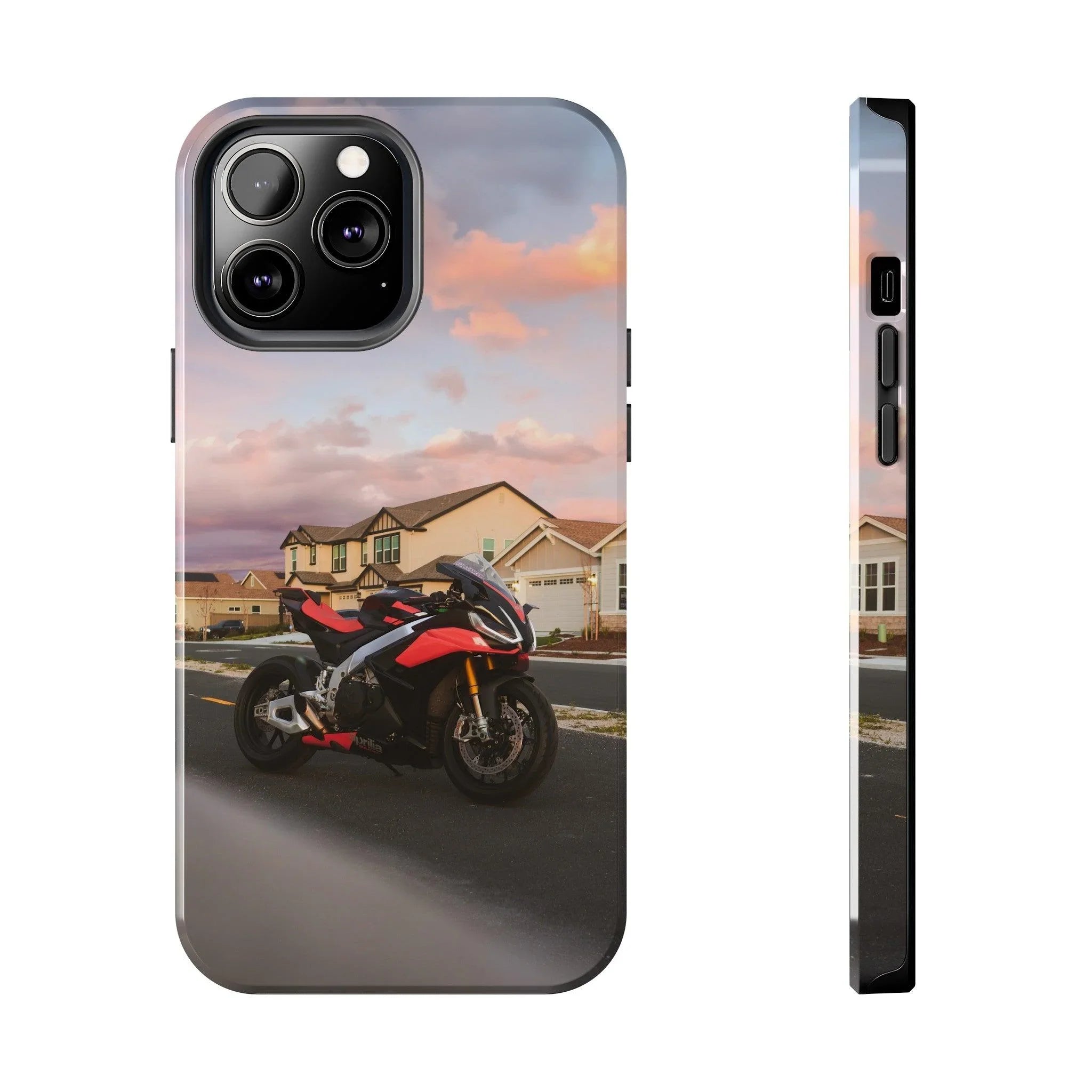 Aprilia RSV4 1100 Factory Motorcycle iPhone Case and Galaxy Phone Case #016 - Throttle Designs