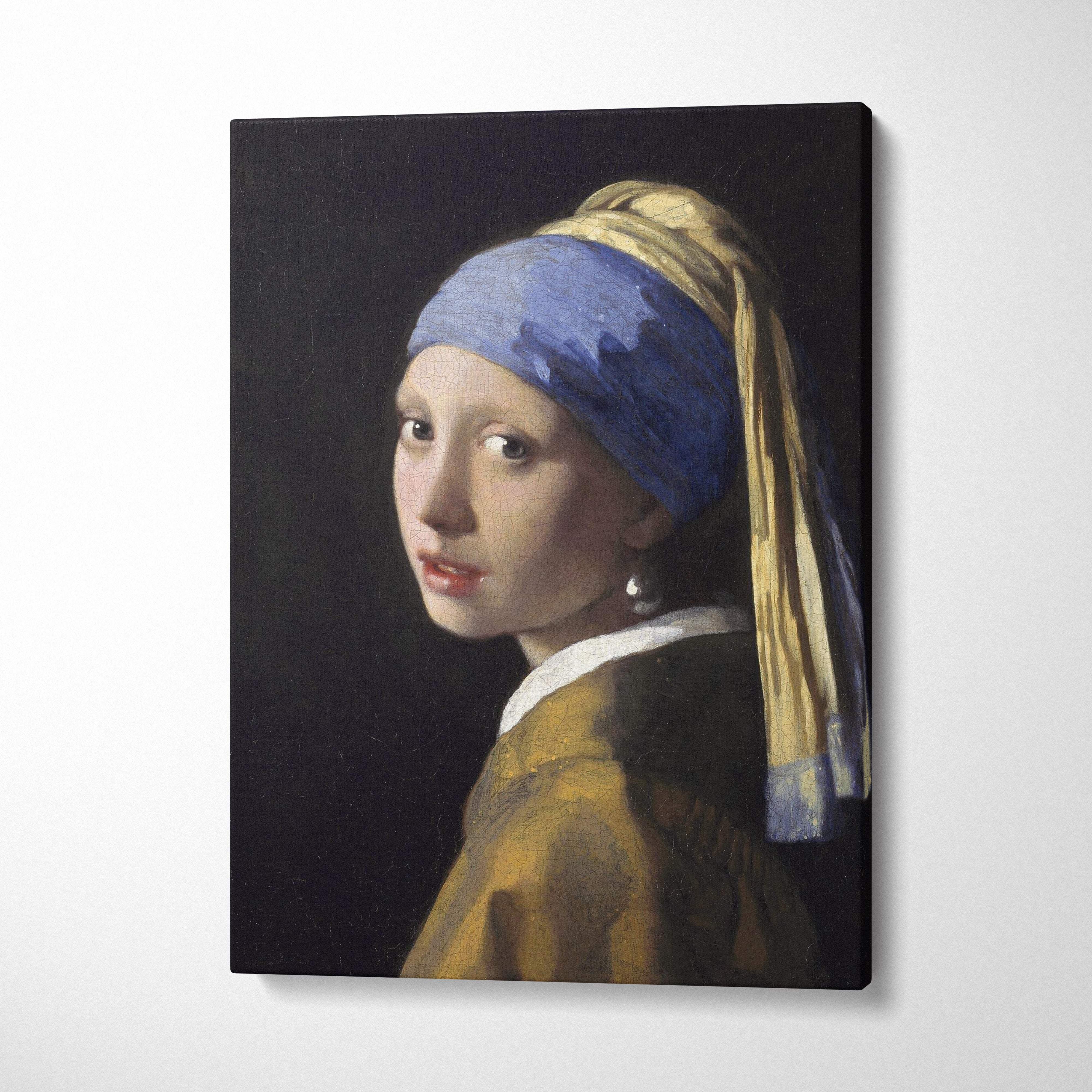 Girl with a pearl earring by Johannes Vermeer canvas print