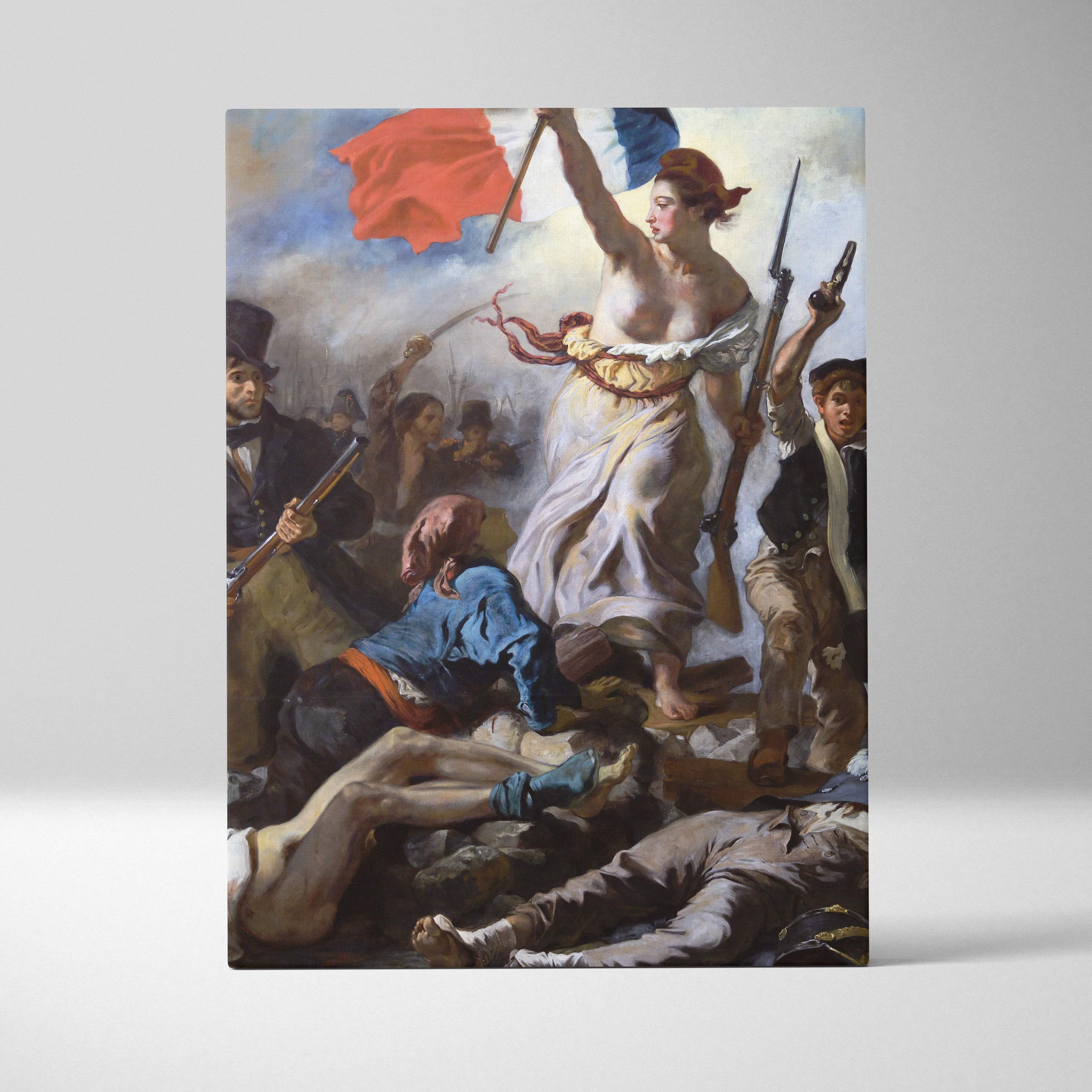 Canvas print of Goyas Third of May 1808 in Liberty Leading the People frame