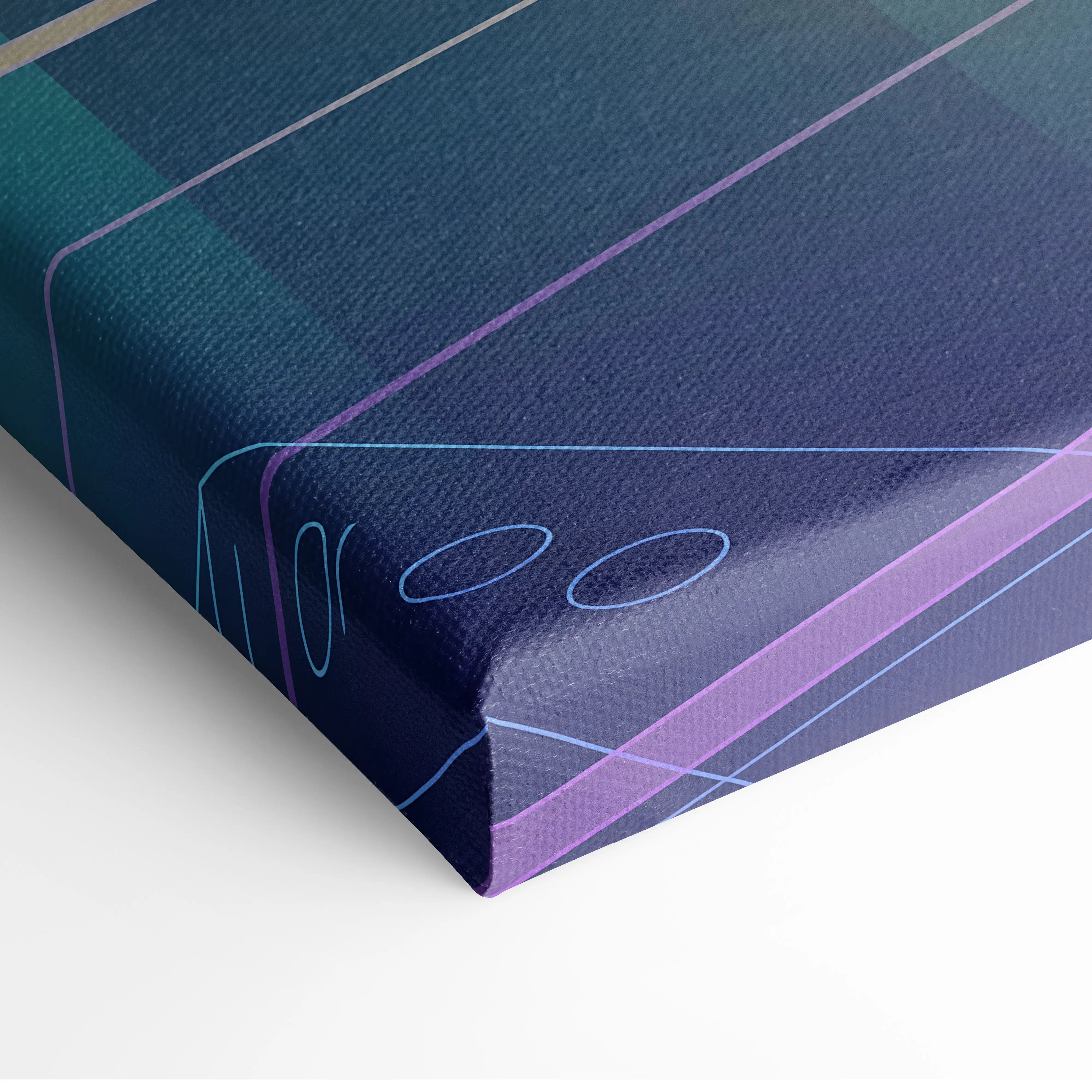 BMW E30 Inspired Vaporwave Car Canvas Art - Car Pink Purple Blue Living Room Vaporwave Nostalgic Glow Retro Futuristic Canvas