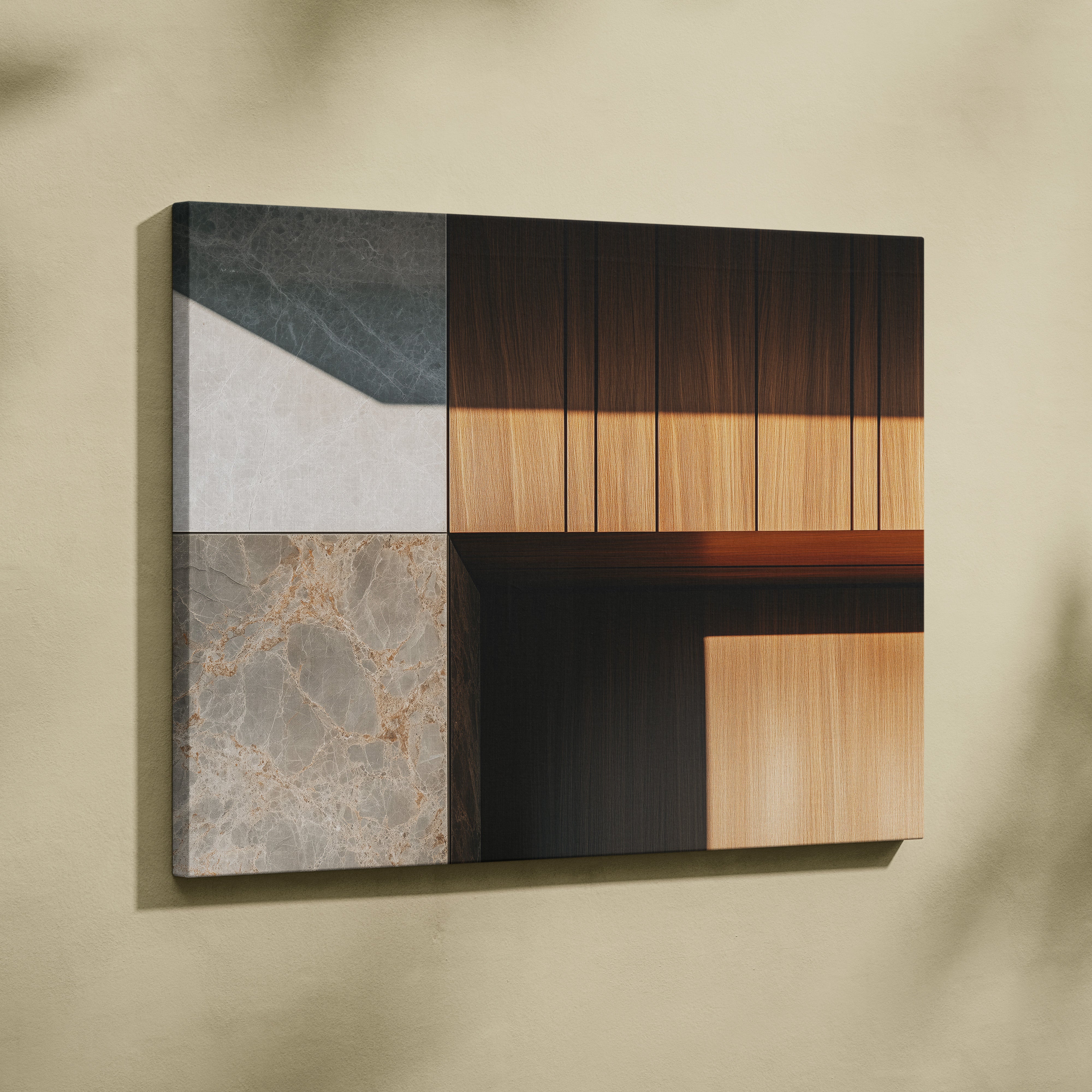 Minimalist Forest Theme Canvas Art for Modern Interior Design