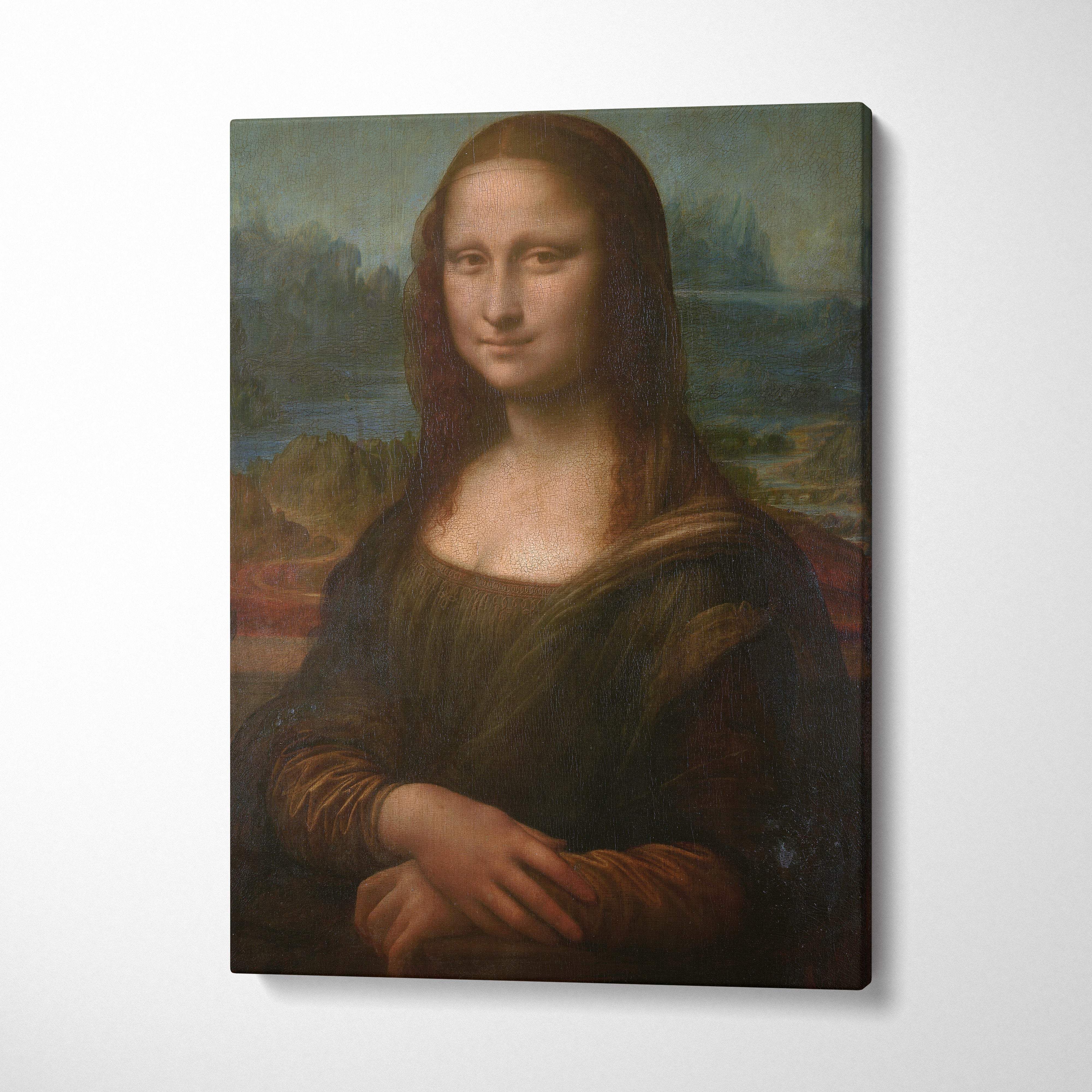 Framed Mona Lisa canvas print by Leonardo da Vinci