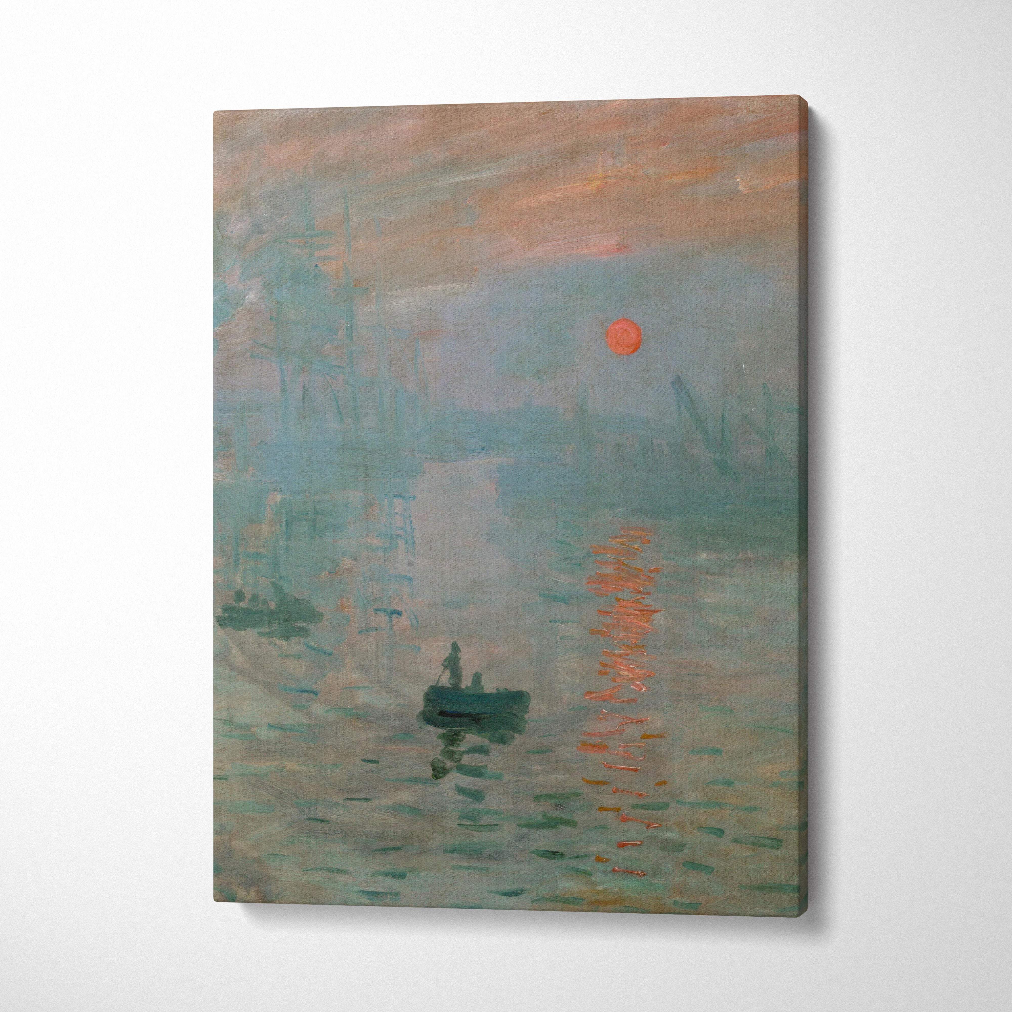 Impression Sunrise by Claude Monet soft-focus canvas print