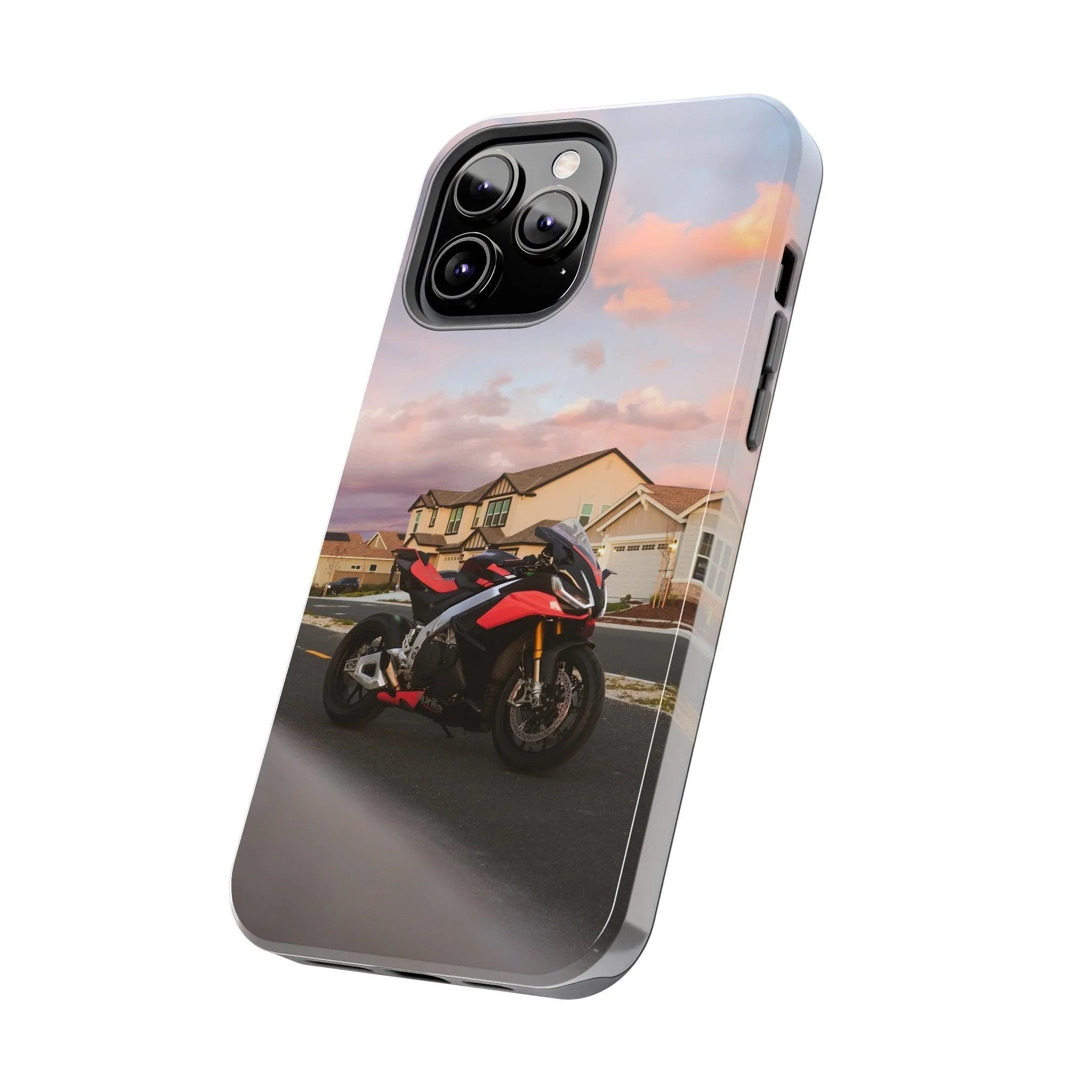 Aprilia RSV4 1100 Factory Motorcycle iPhone Case and Galaxy Phone Case #016 - Throttle Designs
