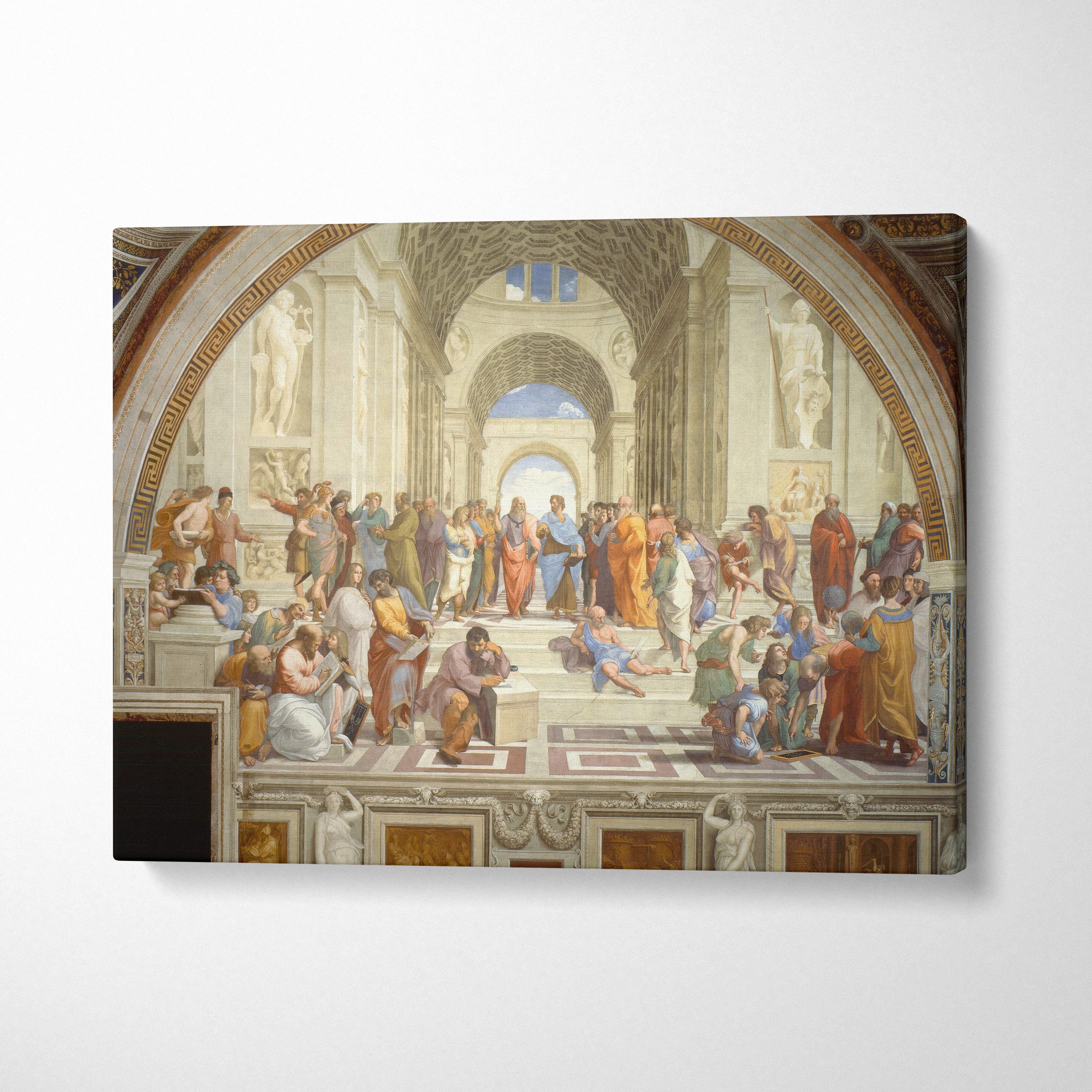 Canvas print of Raphaels School of Athens artwork