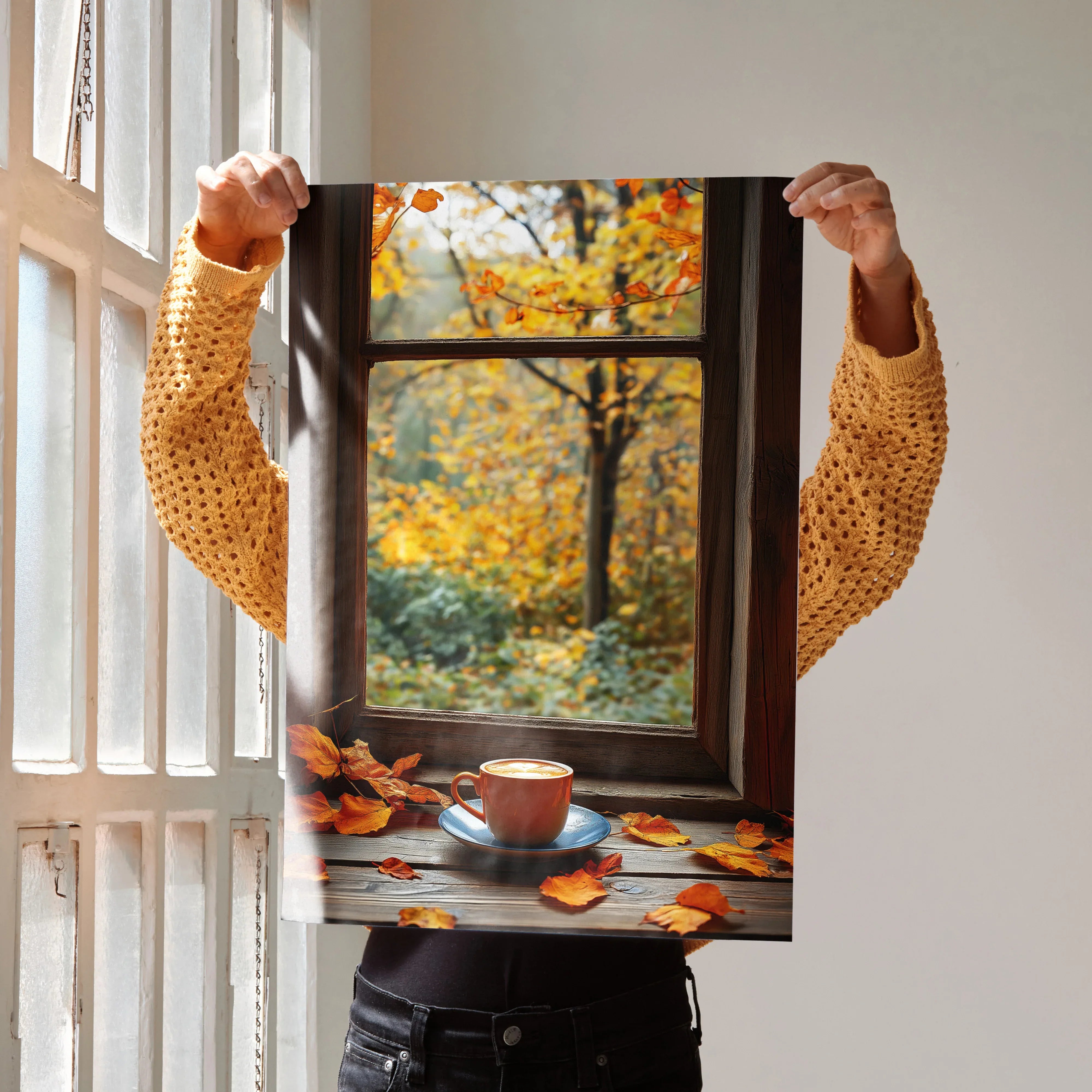 Vibrant Autumn Digital Wall Art Poster Print | Vertical - Throttle Designs