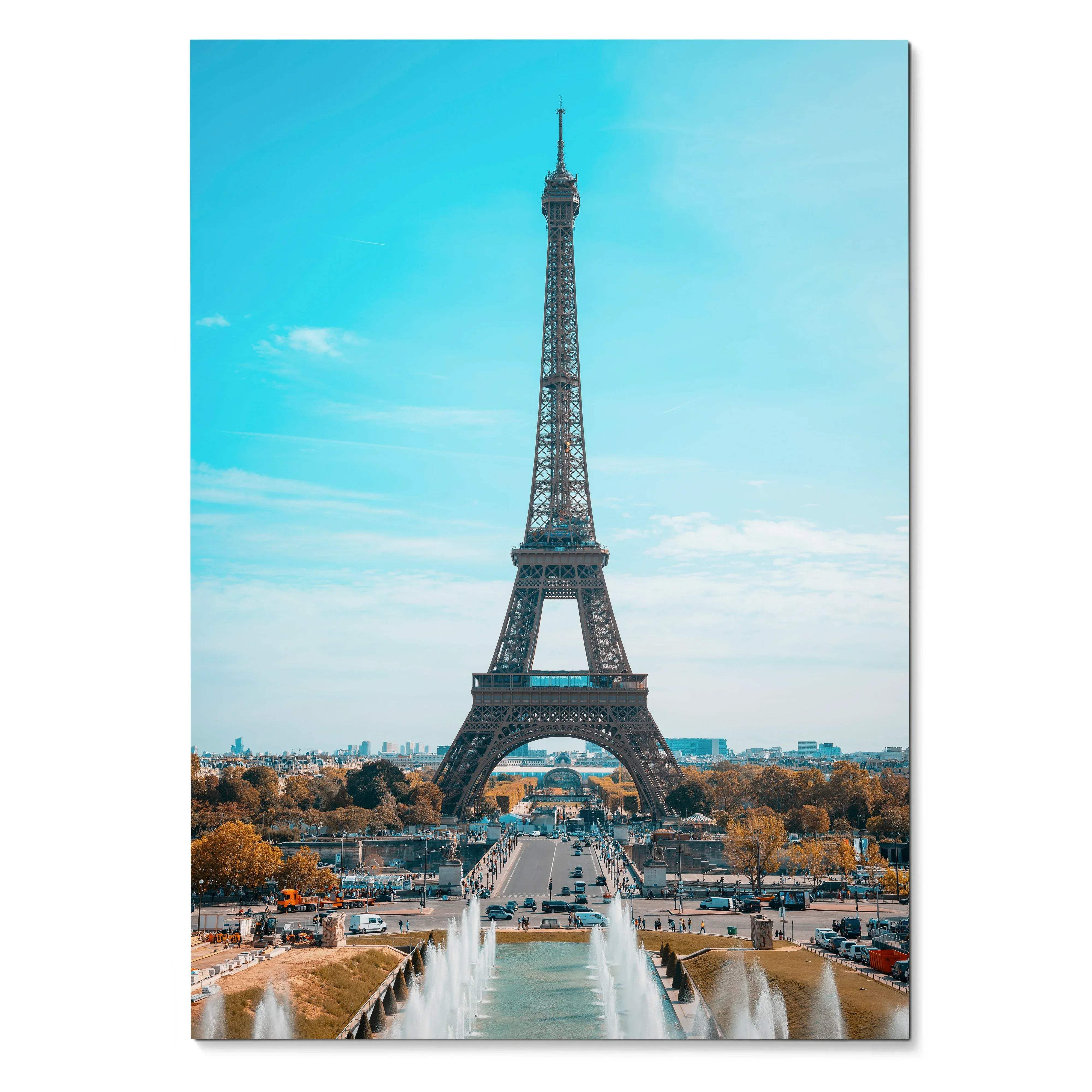Eiffel Tower Elegant Art Print Poster Wall Decor | Vertical - Throttle Designs