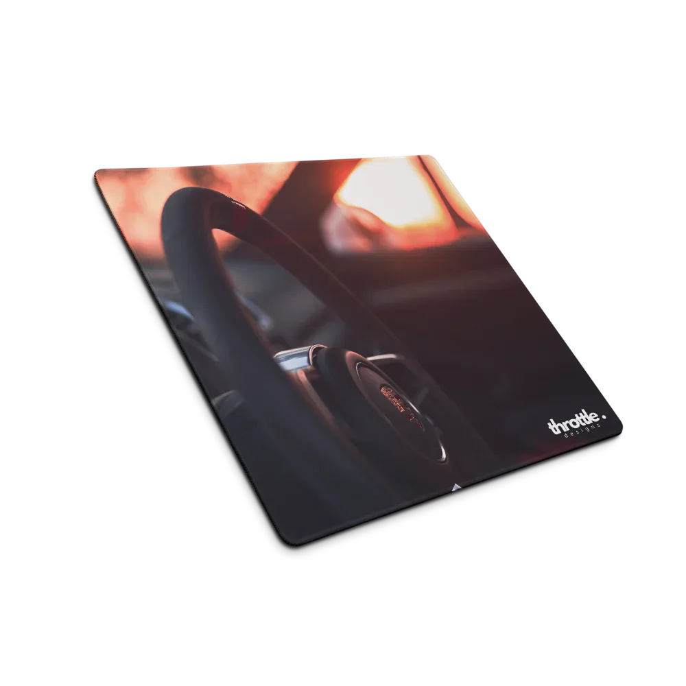 Porsche Steering Wheel Gaming Mouse Pad #001