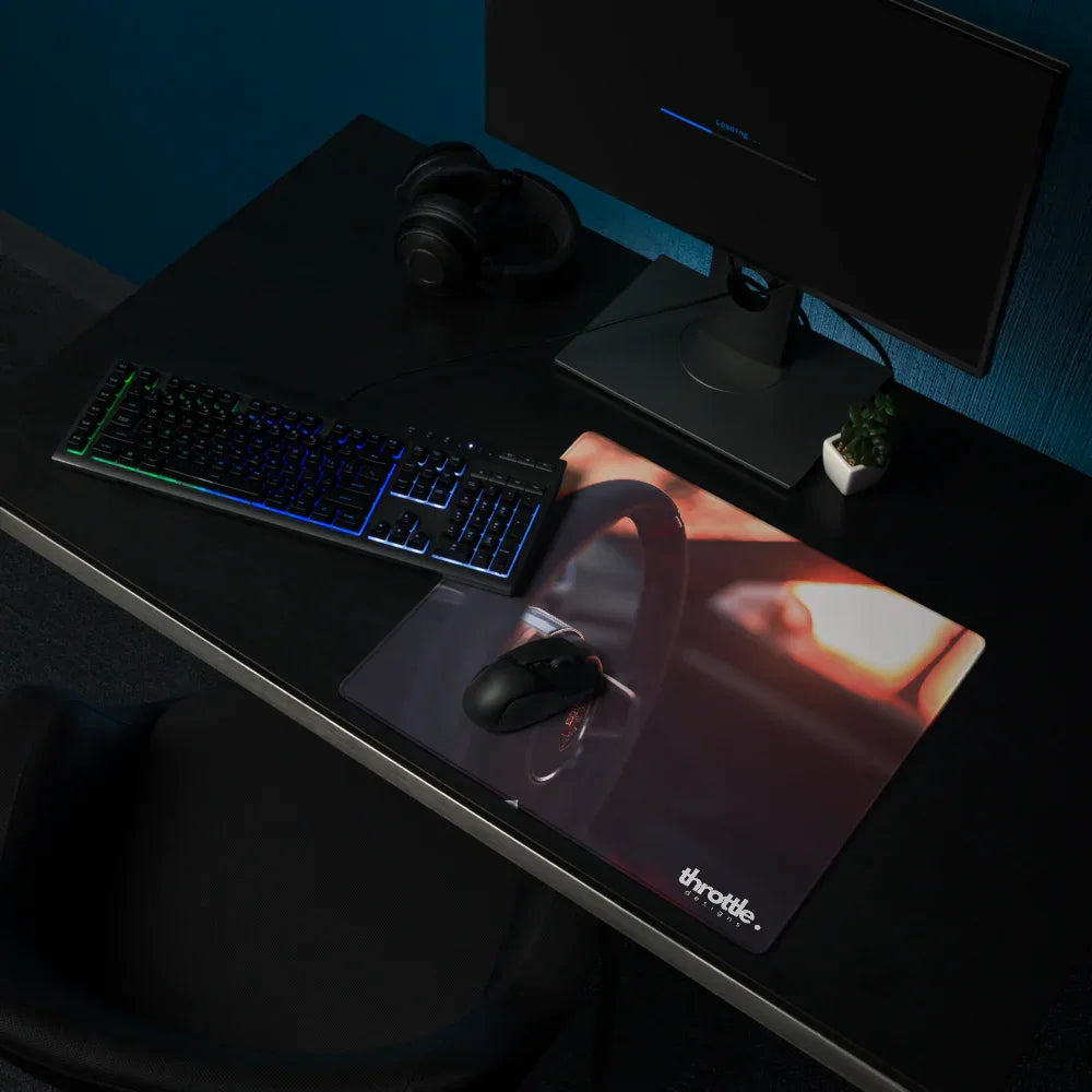 Porsche Steering Wheel Gaming Mouse Pad #001