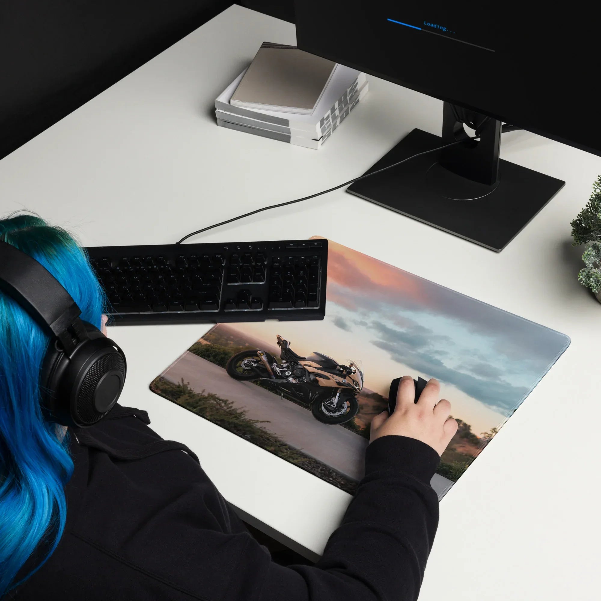 BMW Inspired S1000RR Gaming Mouse Pad #058 - Large and XL / Extended