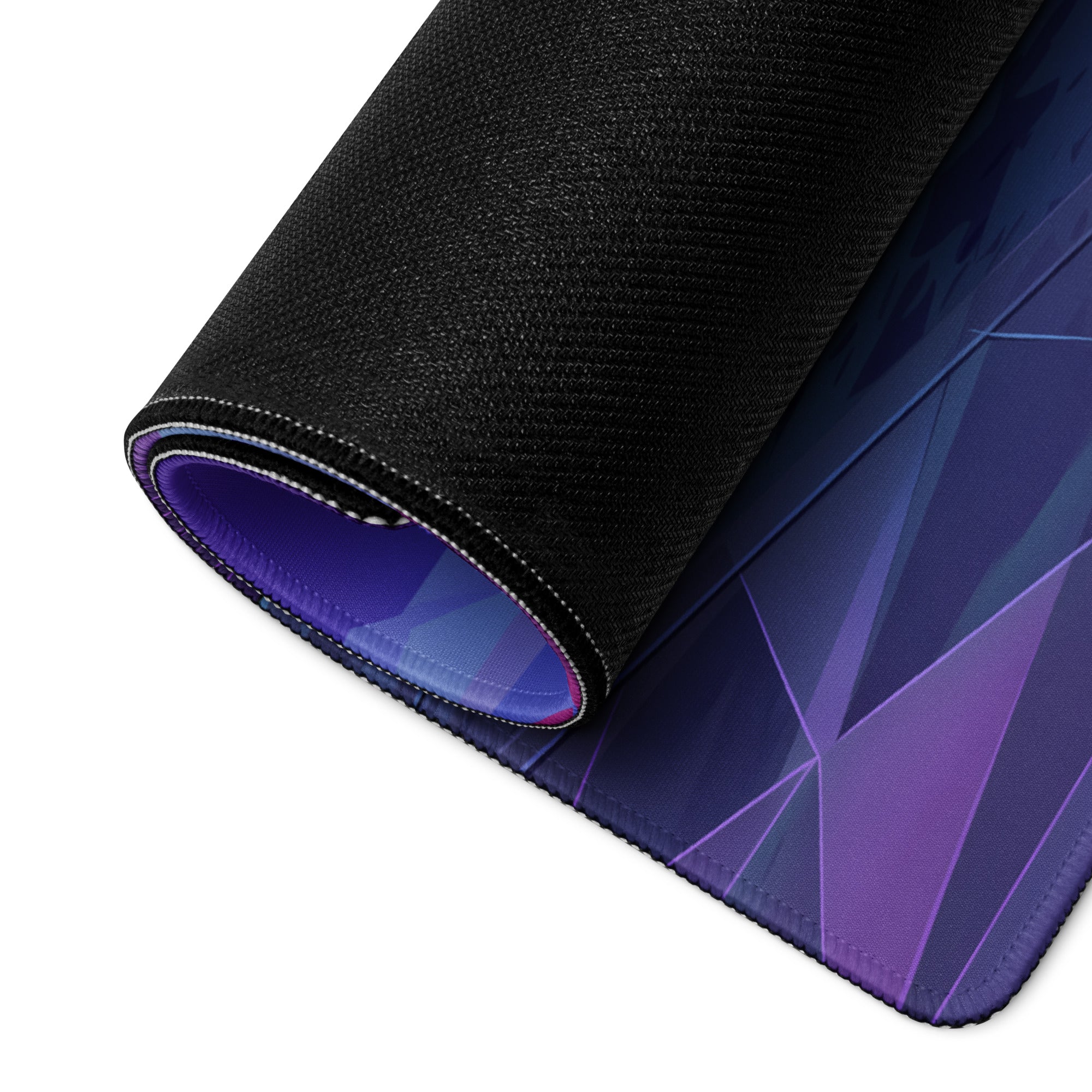 Shelby Cobra 427 Inspired White Vaporwave Gaming Mouse Pad – Purple Neon Coastal Garage Desk Mat with Palm Trees, Moonlight and Retro Futuristic Art