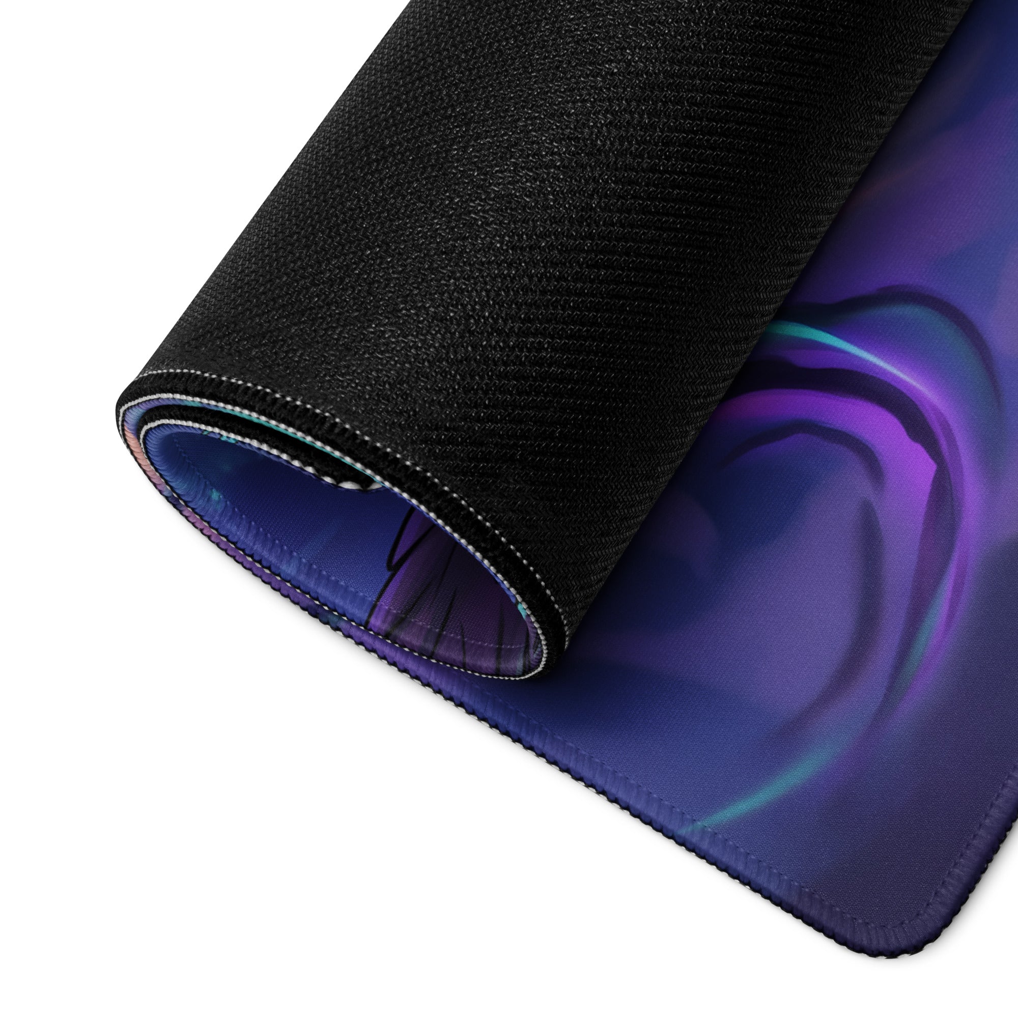 Vaporwave Phoenix Gaming Mouse Pad - Phoenix Purple Blue Pink Neon Gaming Desk Vaporwave Epic Retro Futurism Digital Art