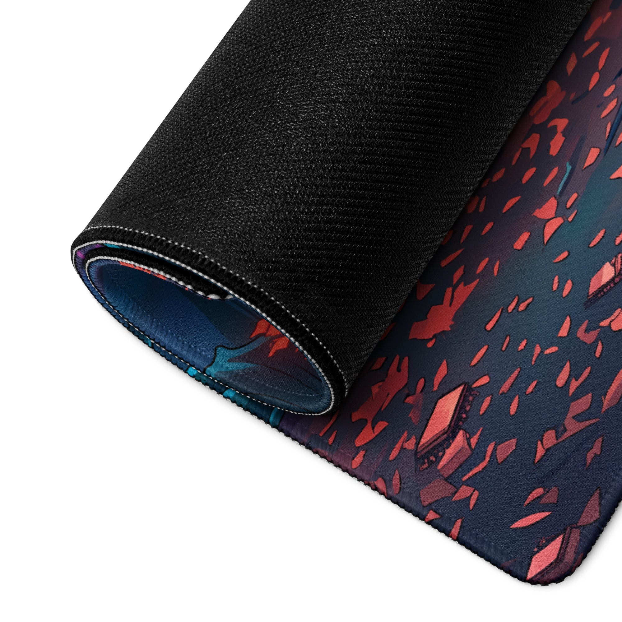 Vaporwave Forest Neon Mouse Pad - Mouse Pad Neon Blue Pink Purple For Gaming Vaporwave Desk Decor Digital Art