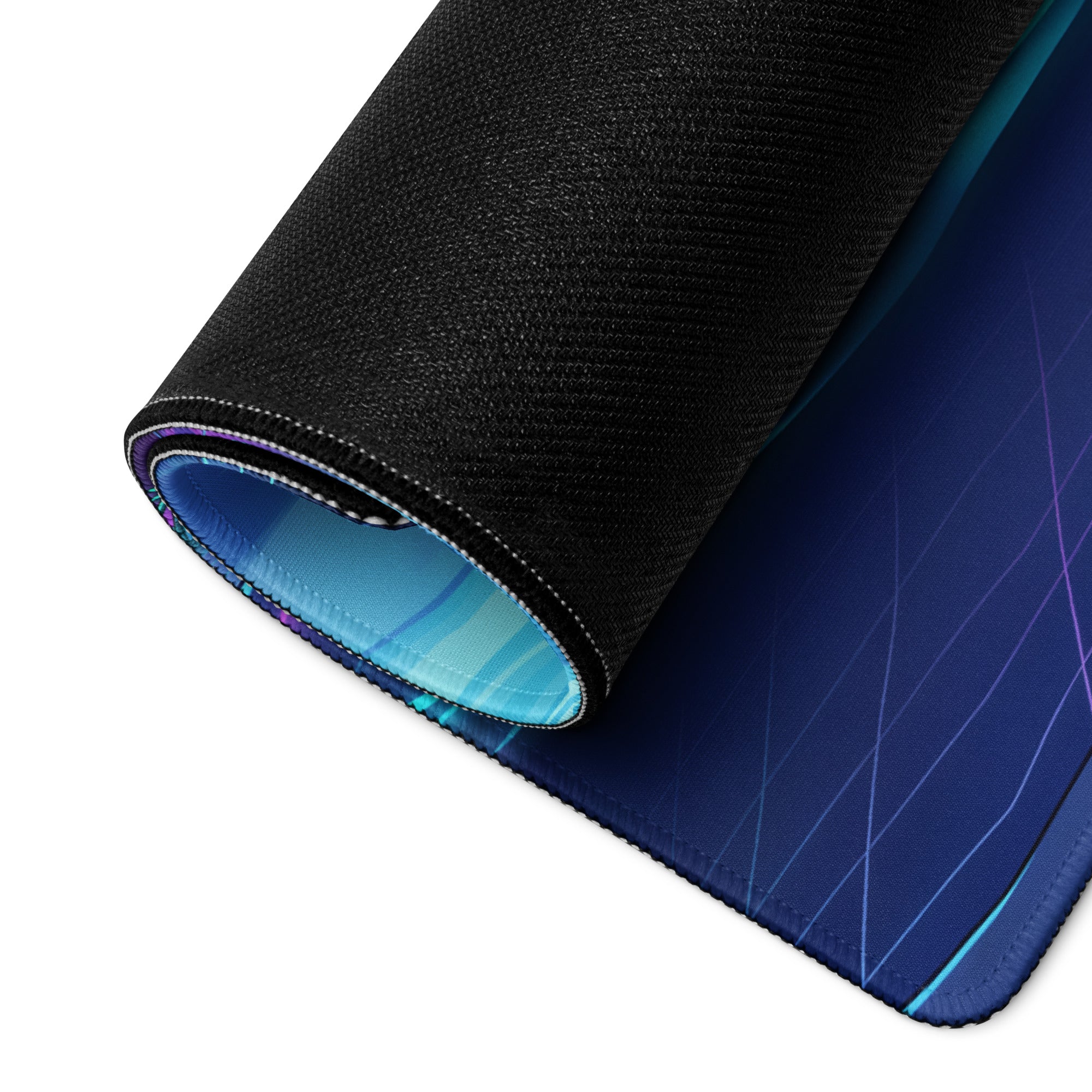 Neon Vaporwave Galaxy Pad - Vaporwave Mouse Pad Neon Purple Blue Gaming Desk Dreamy Vibrant Neon Synthwave Desk Art