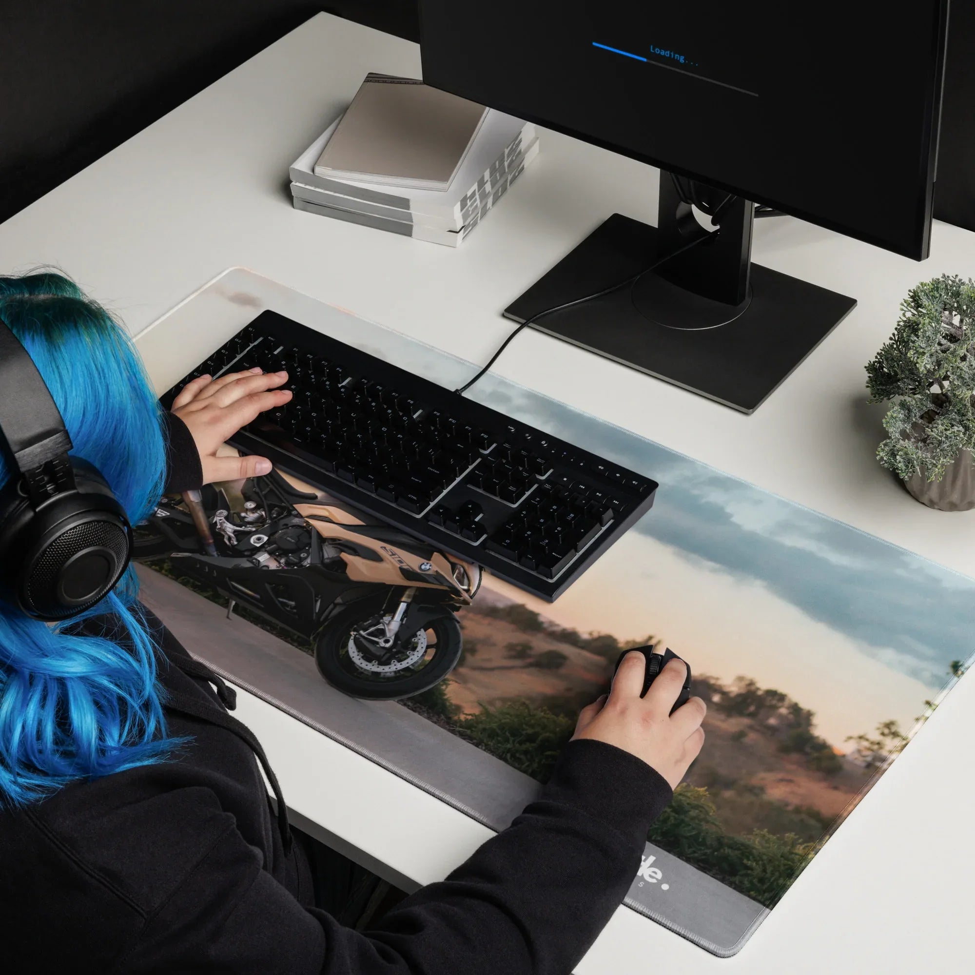 BMW Inspired S1000RR Gaming Mouse Pad #058 - Large and XL / Extended