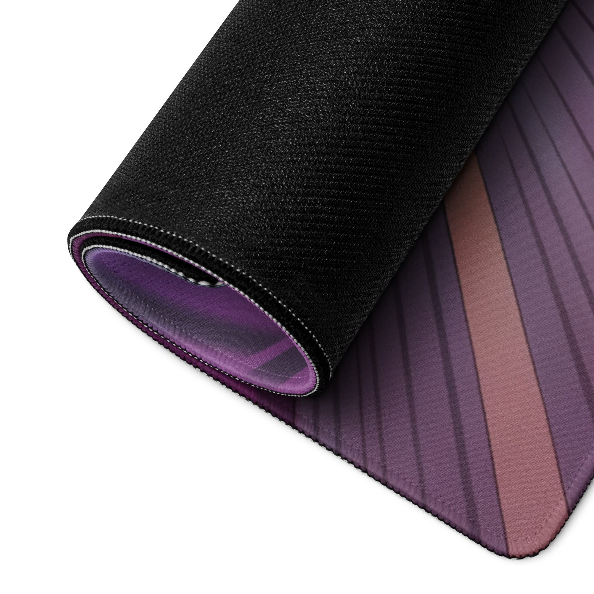 Chevrolet Corvette C5 Z06 Inspired Black Vaporwave Gaming Mouse Pad – Neon Purple Futuristic Tunnel Desk Mat with Cyberpunk Motion Art