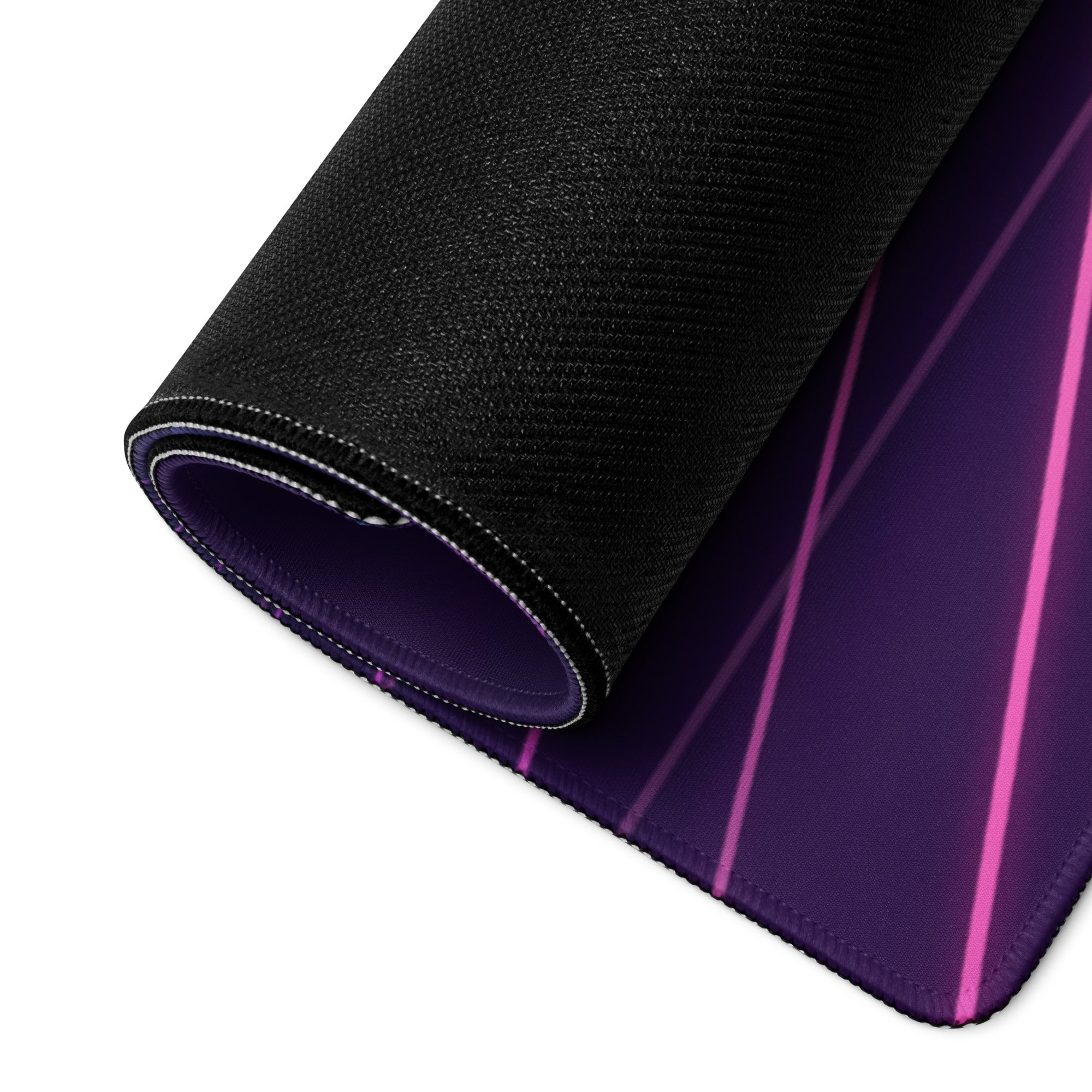 Ducati Streetfighter V4 Inspired Teal Purple Vaporwave Gaming Mouse Pad – Neon Cyber City Desk Mat, Retro Futuristic Motorcycle Digital Artwork