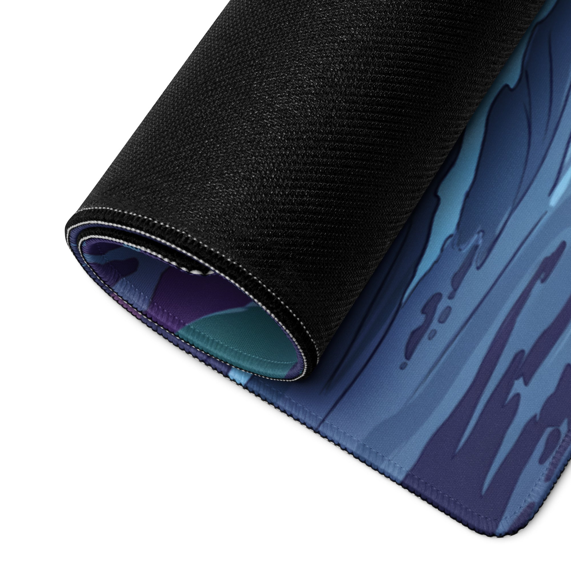 Vaporwave Neon Ocean Desk Pad - Gaming Mouse Pad Neon Pink Purple Cyan Vaporwave Dreamy Mood Neon Aesthetic Digital Art