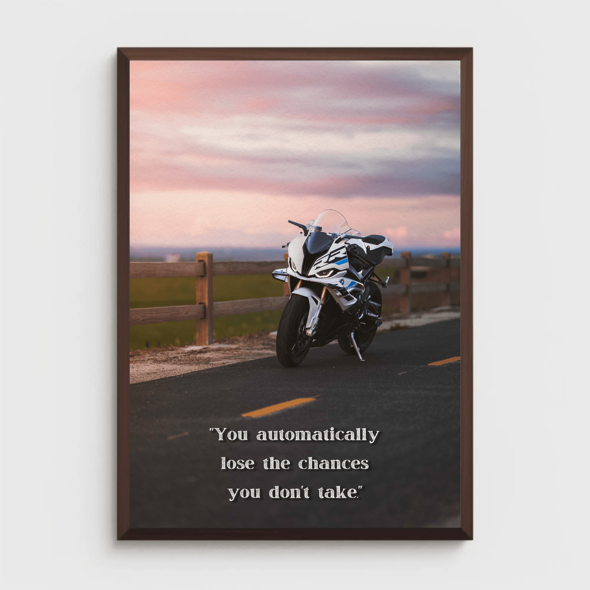 Motivational Poster – BMW S1000RR Inspiring Text #001