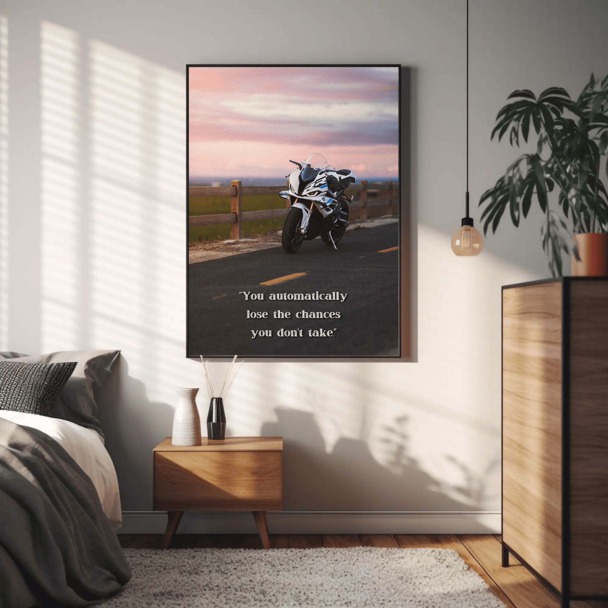 Motivational Poster – BMW S1000RR Inspiring Text #001