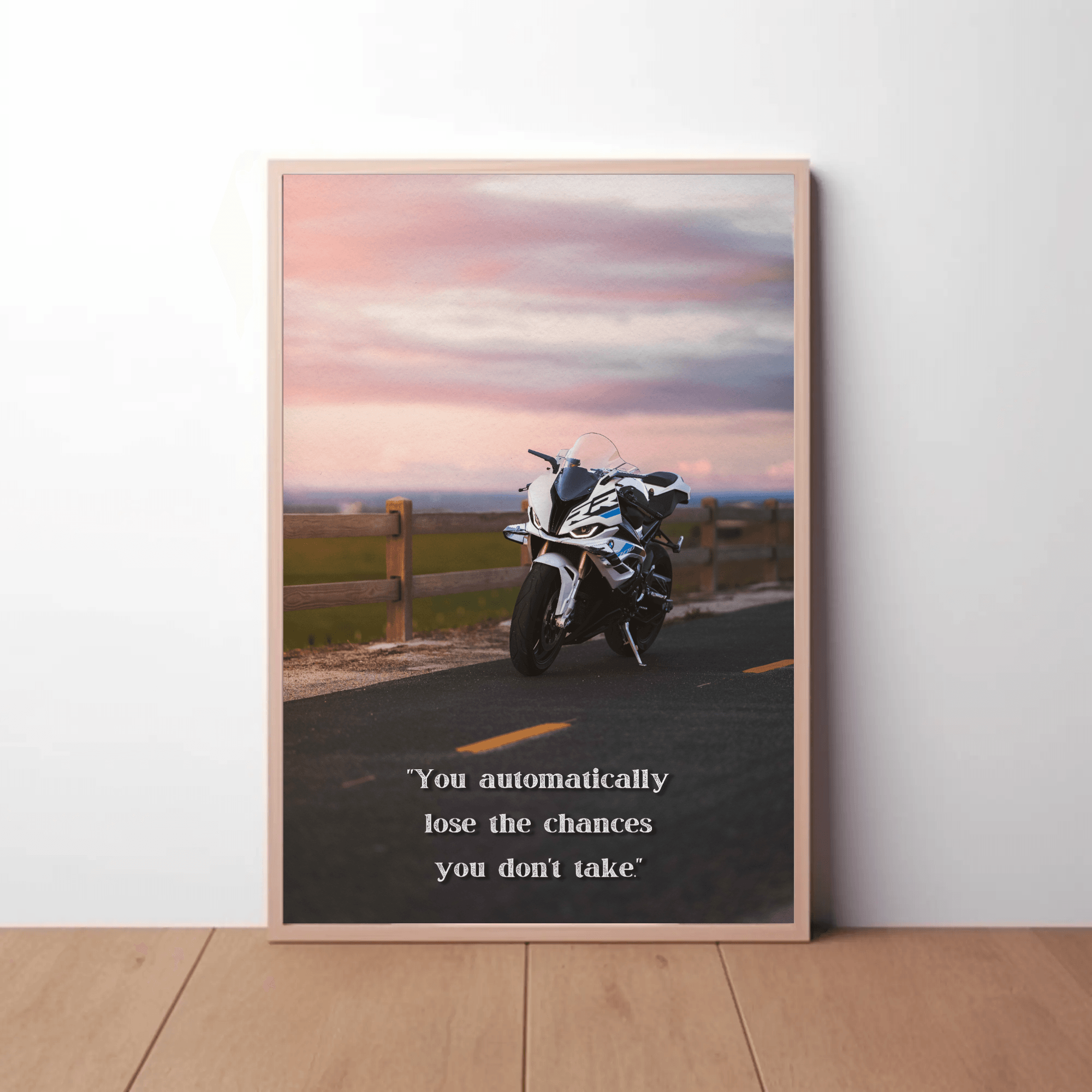 Motivational Poster – BMW S1000RR Inspiring Text #001
