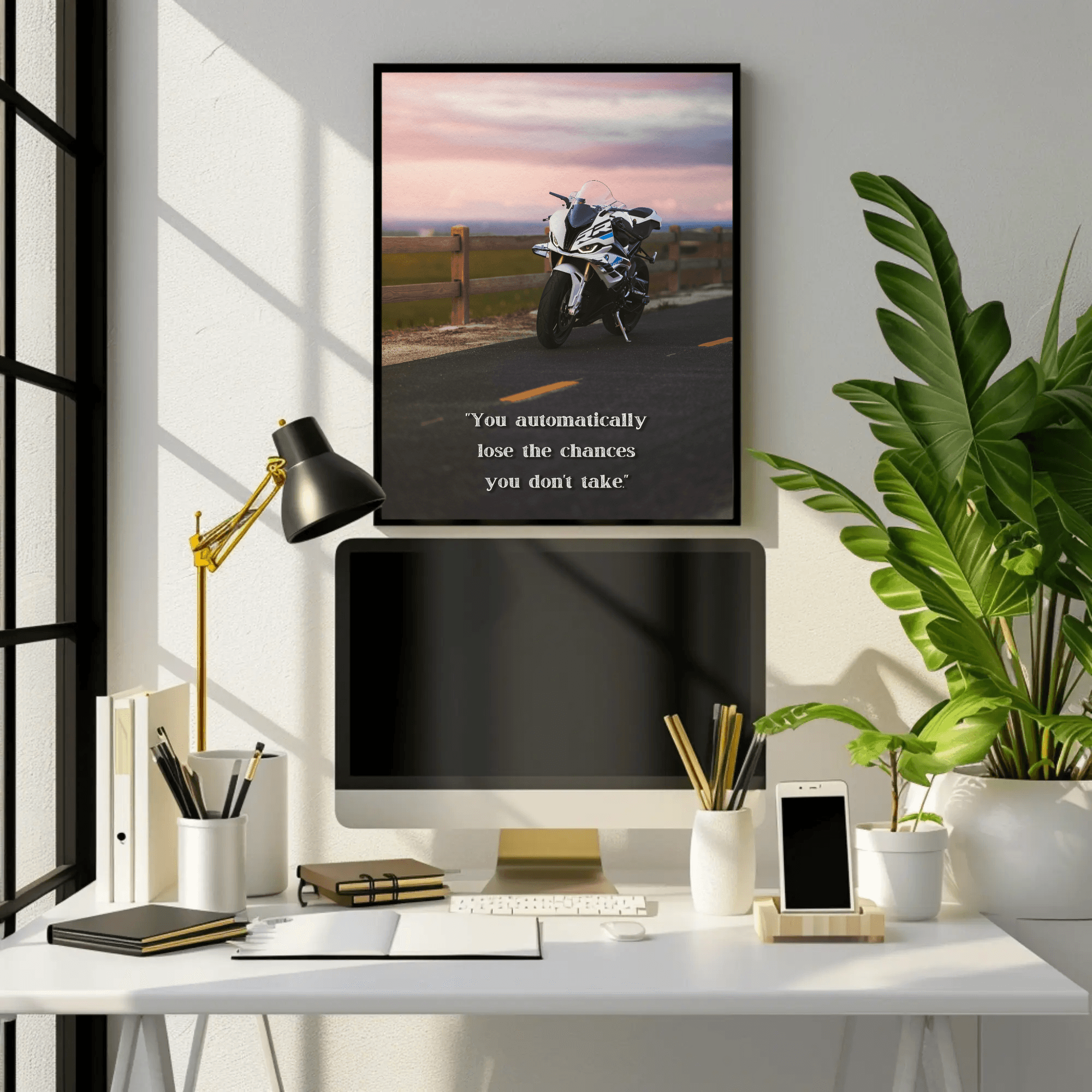 Motivational Poster – BMW S1000RR Inspiring Text #001