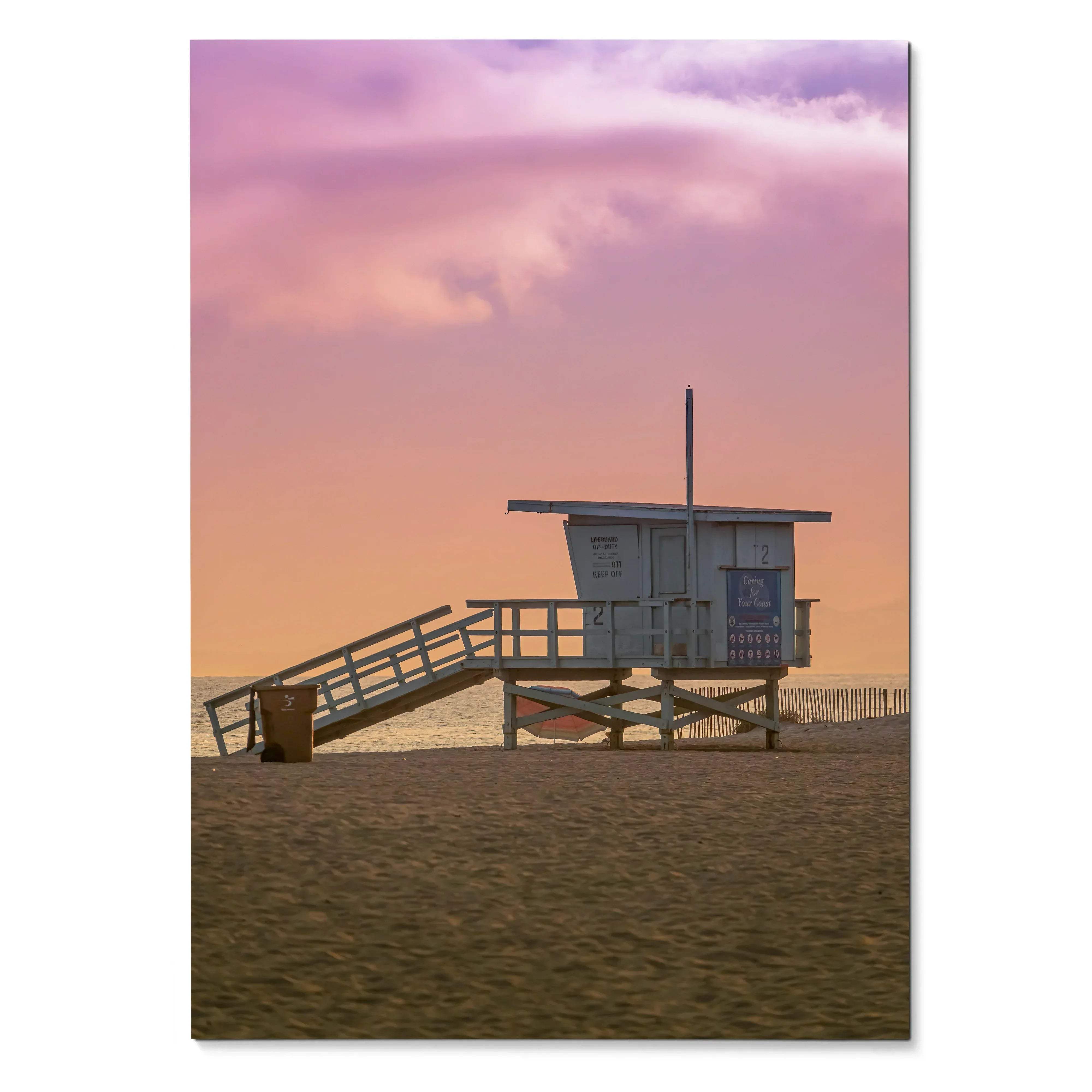Stunning Sunset Beach Art Print Wall Decor | Vertical - Throttle Designs
