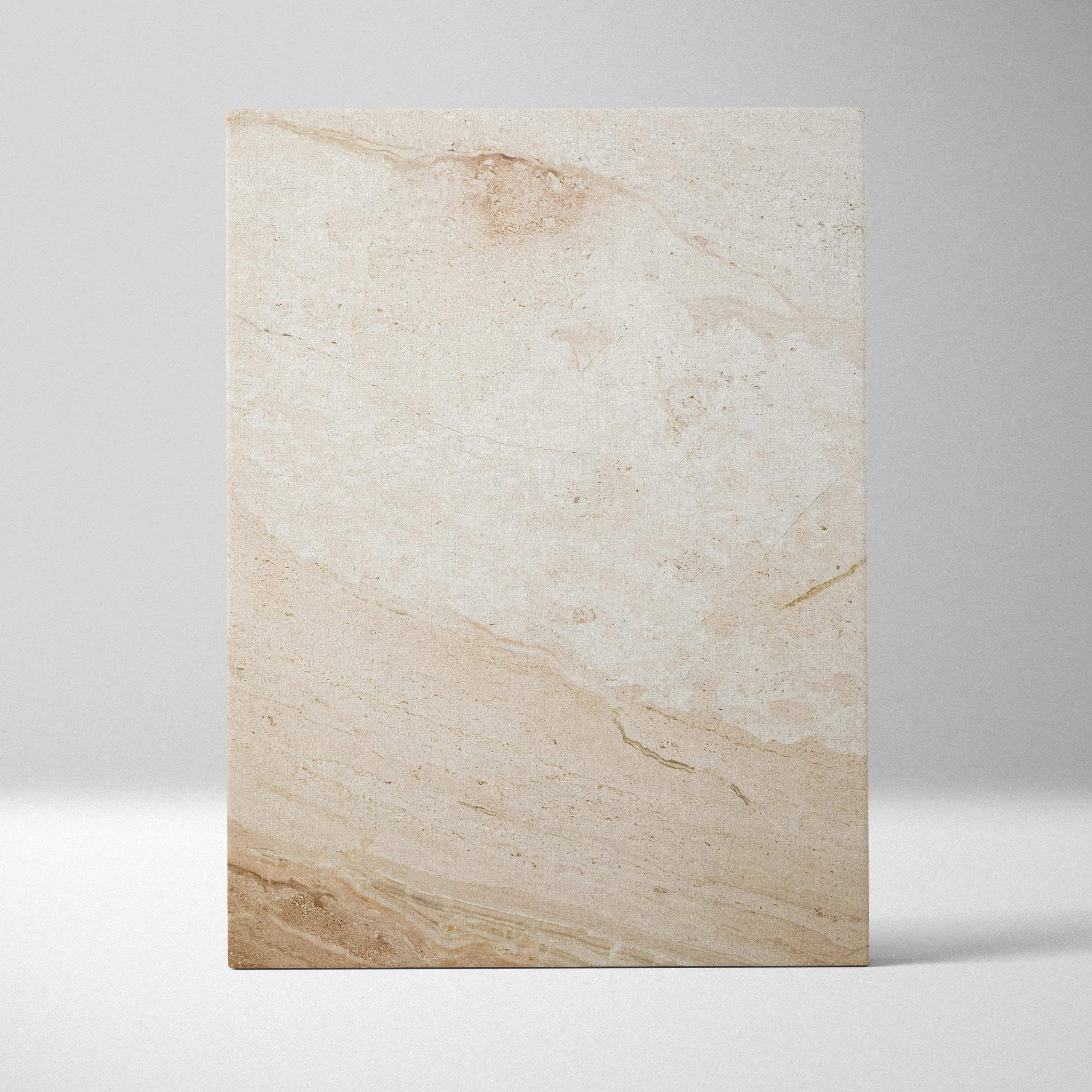 Beige marble texture canvas wall art with subtle veins