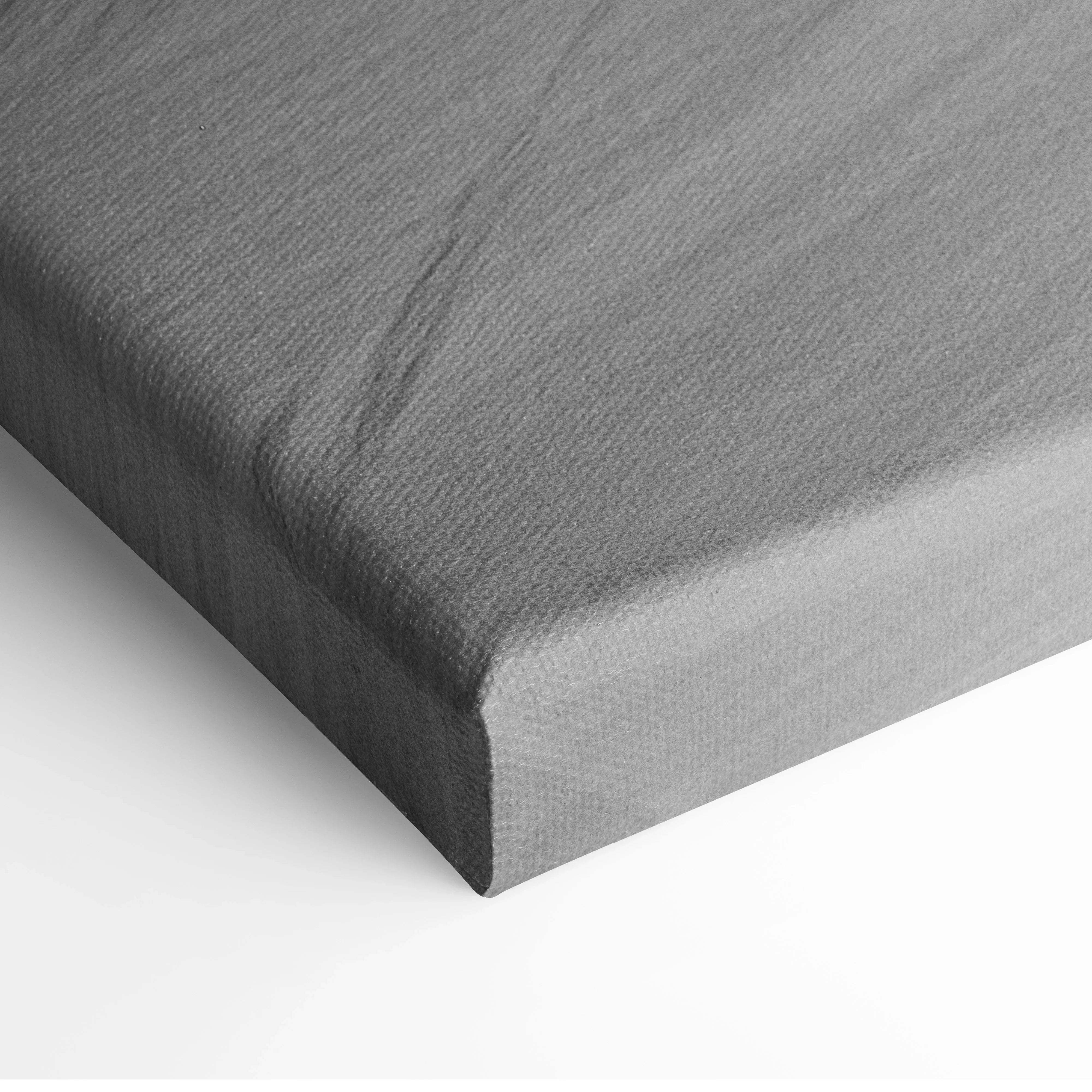 Serene gray marble texture canvas wall art with subtle woven pattern