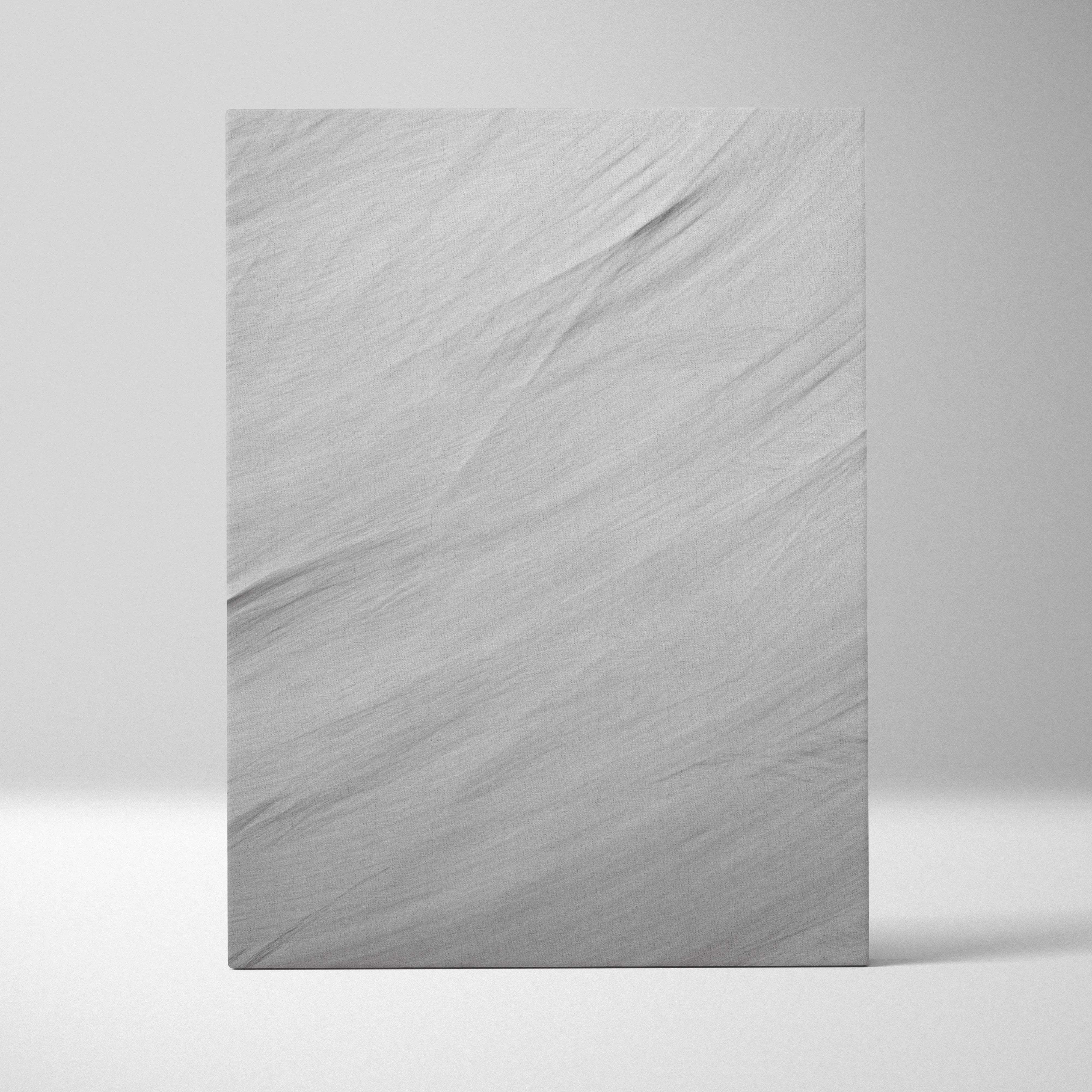 Serene Gray marble texture canvas wall art with soft charcoal veining