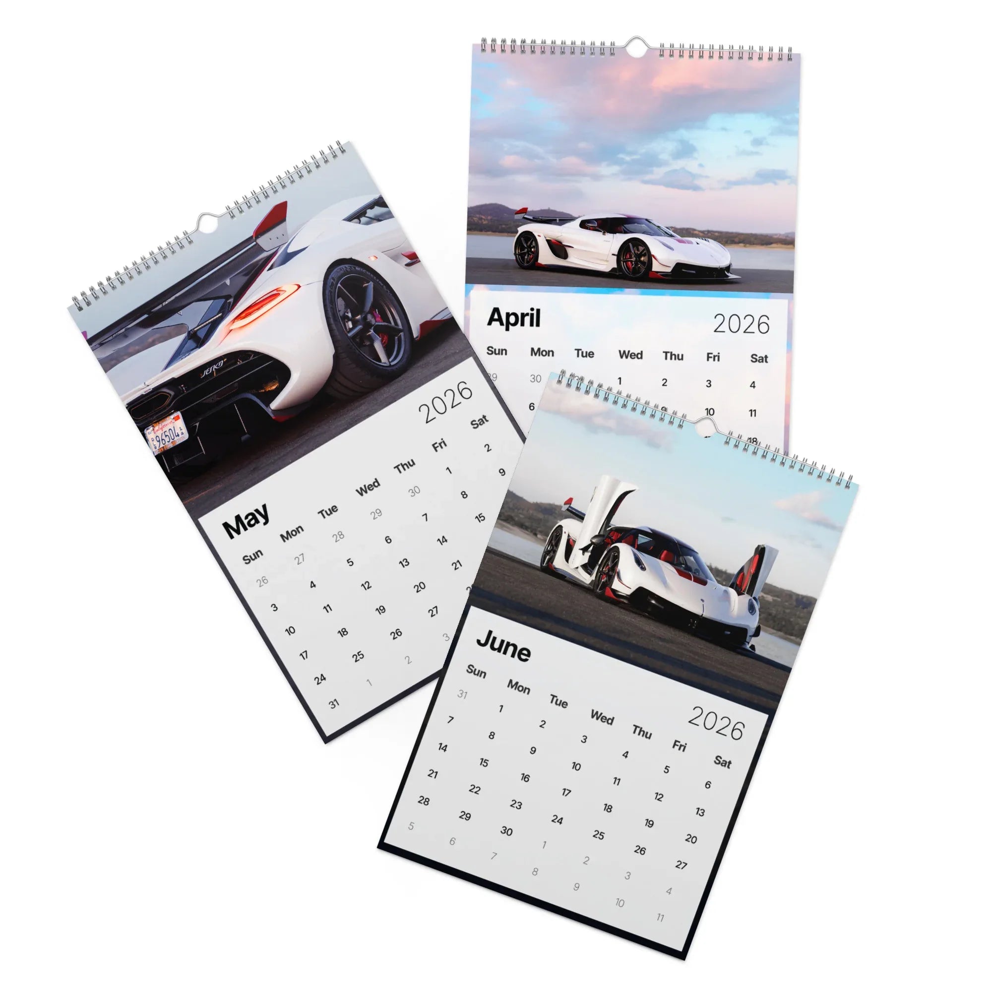 2026 Car Calendar - Hypercar Koenigsegg Jesko Edition