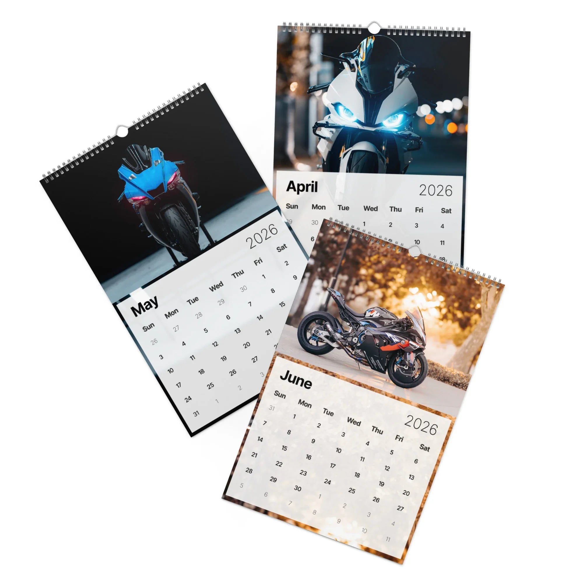 2026 Motorcycle Calendar - Supersports & Sportbikes Calendar - Version 2