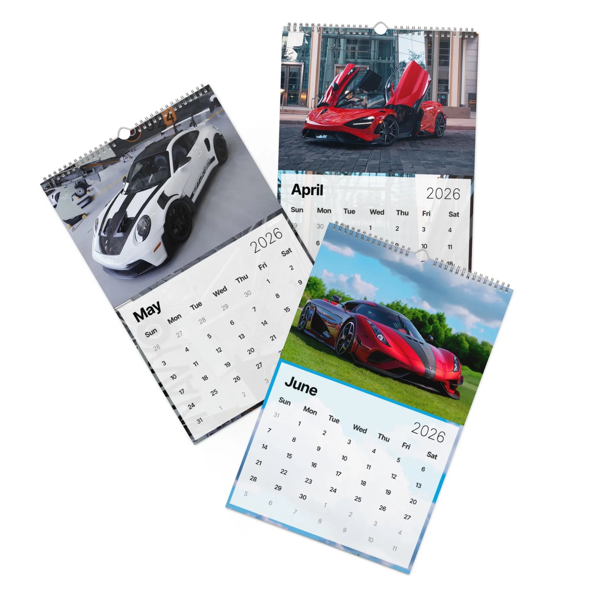 2026 Car Calendar | Supercar Wall Calendar