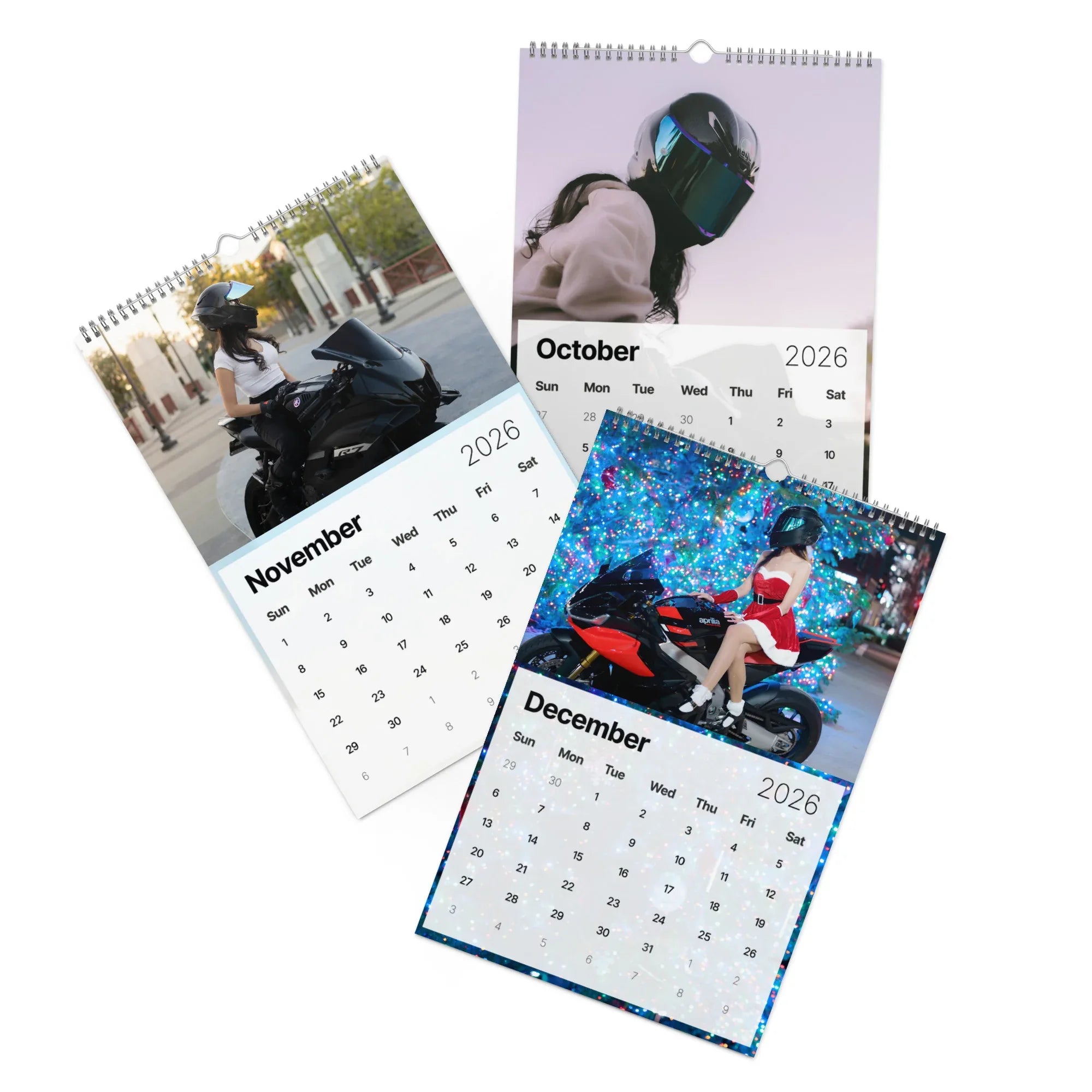 2026 Biker Girl Motorcycle Calendar