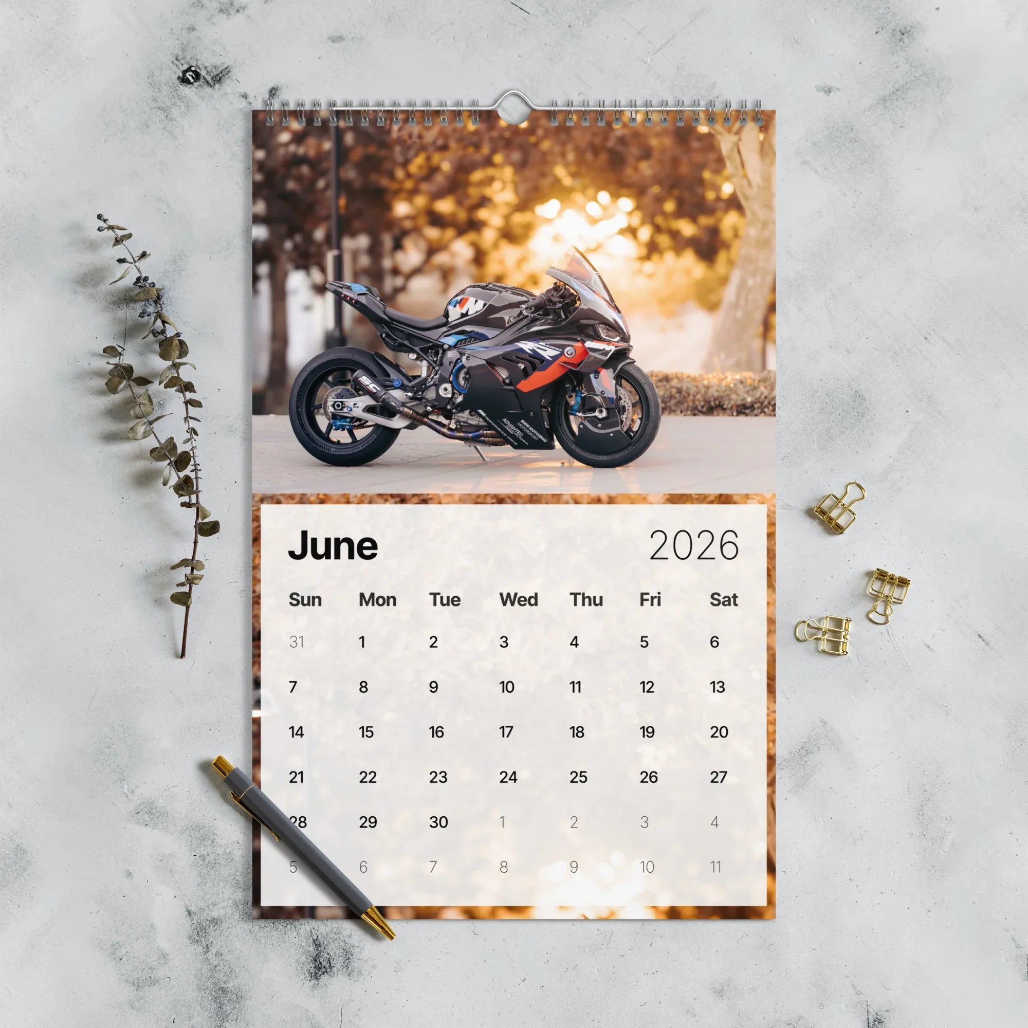 2026 Motorcycle Calendar - Supersports & Sportbikes Calendar - Version 2