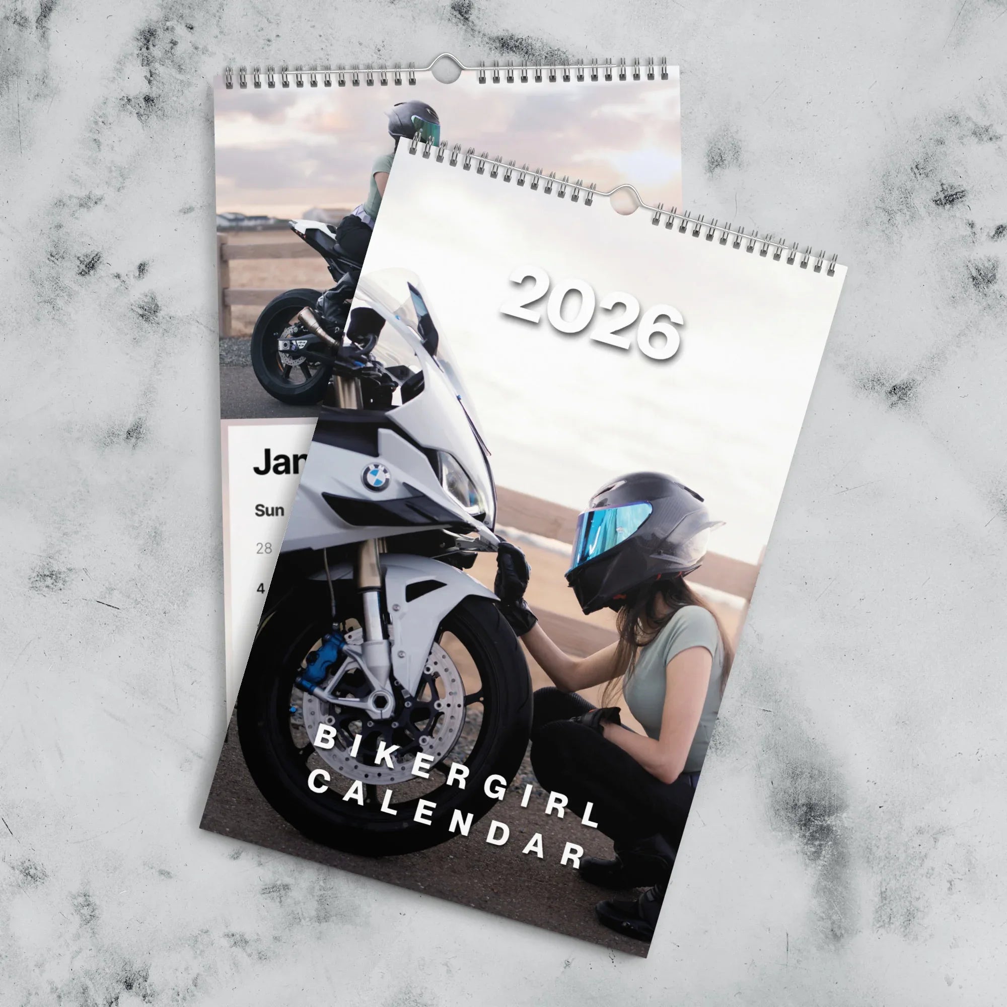 2026 Biker Girl Motorcycle Calendar