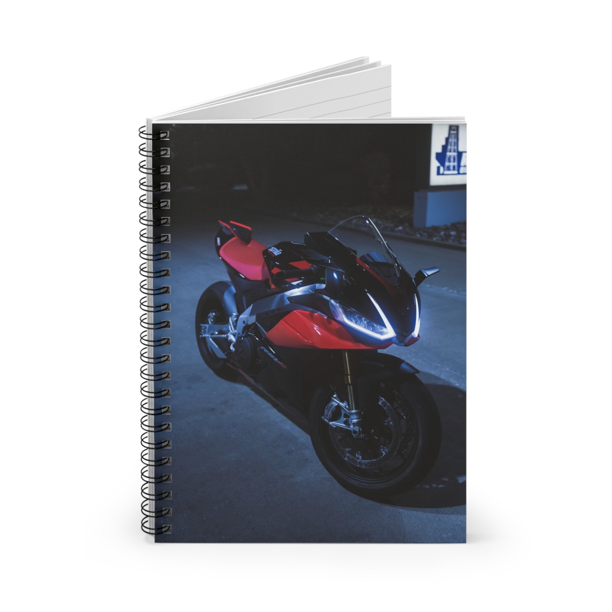 Aprilia RSV4 1100 Factory Motorcycle Spiral Notebook #021 - Throttle Designs