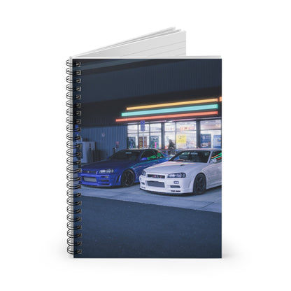 Nissan GTR R34 Automotive Spiral Notebook #004 - Throttle Designs