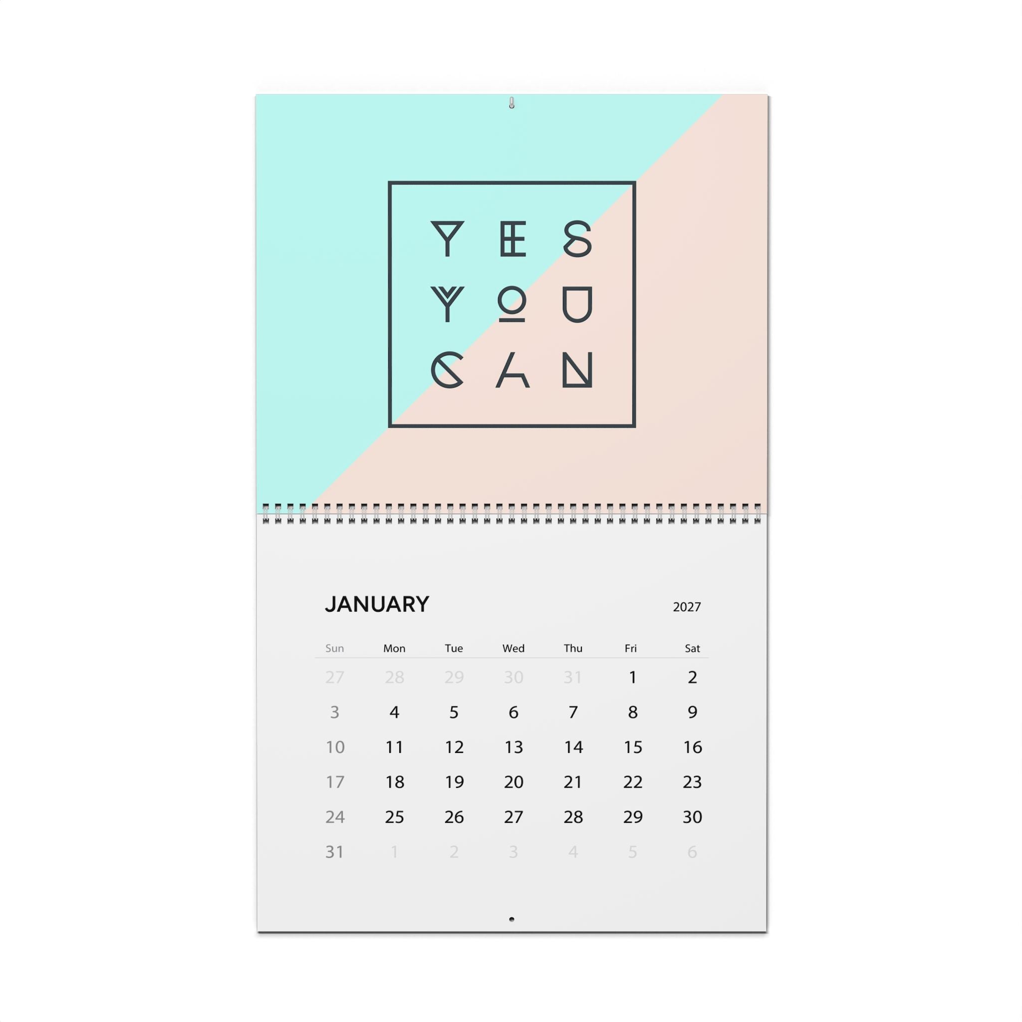 2027 Motivation & Inspiration Wall Calendar – Positive Quotes, Encouraging Messages & Inspiring Art
