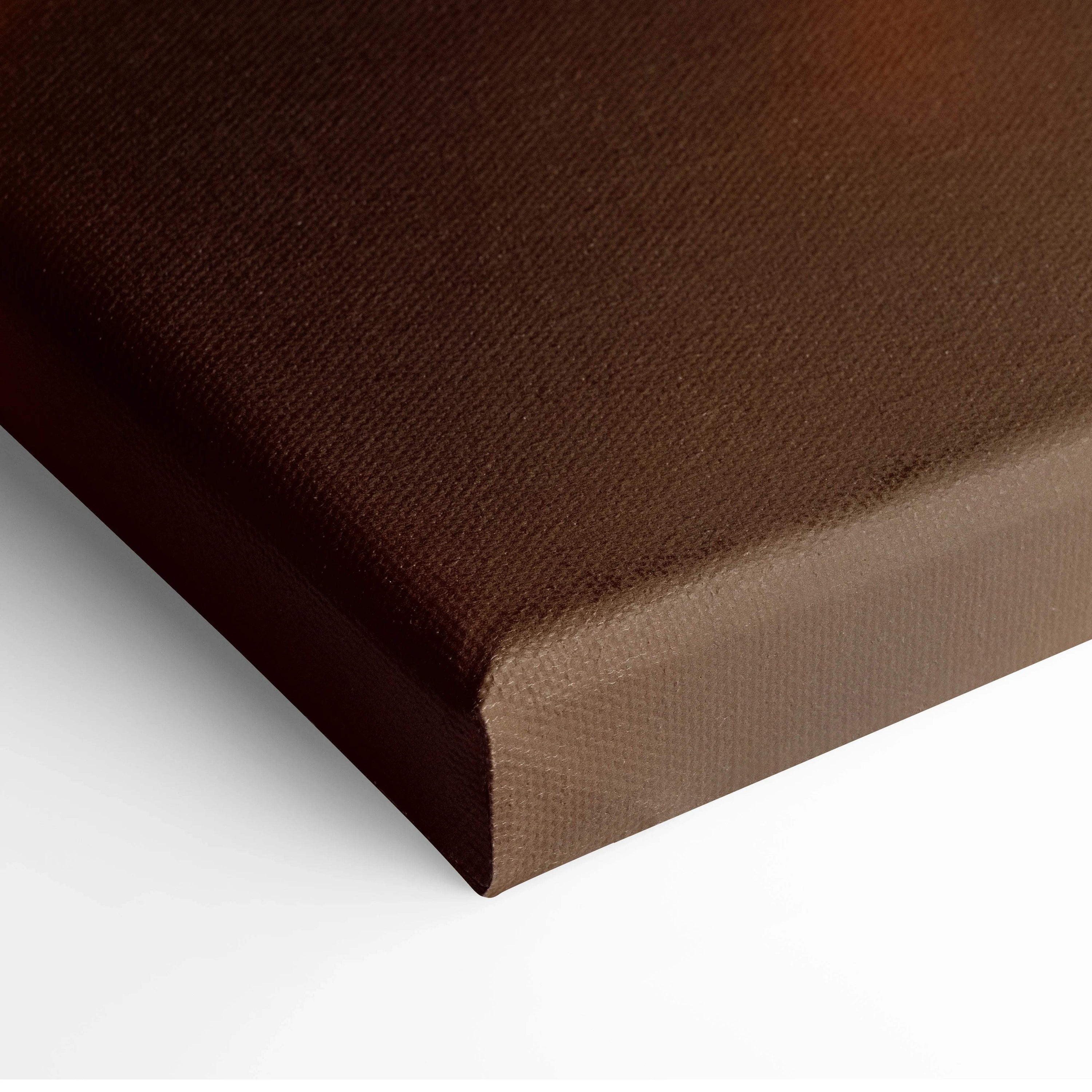 Luxurious minimalist diamond canvas art in warm amber with golden sparkle