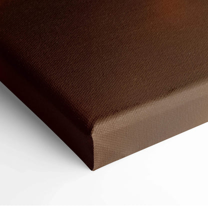 Luxurious minimalist diamond canvas art in warm amber with golden sparkle