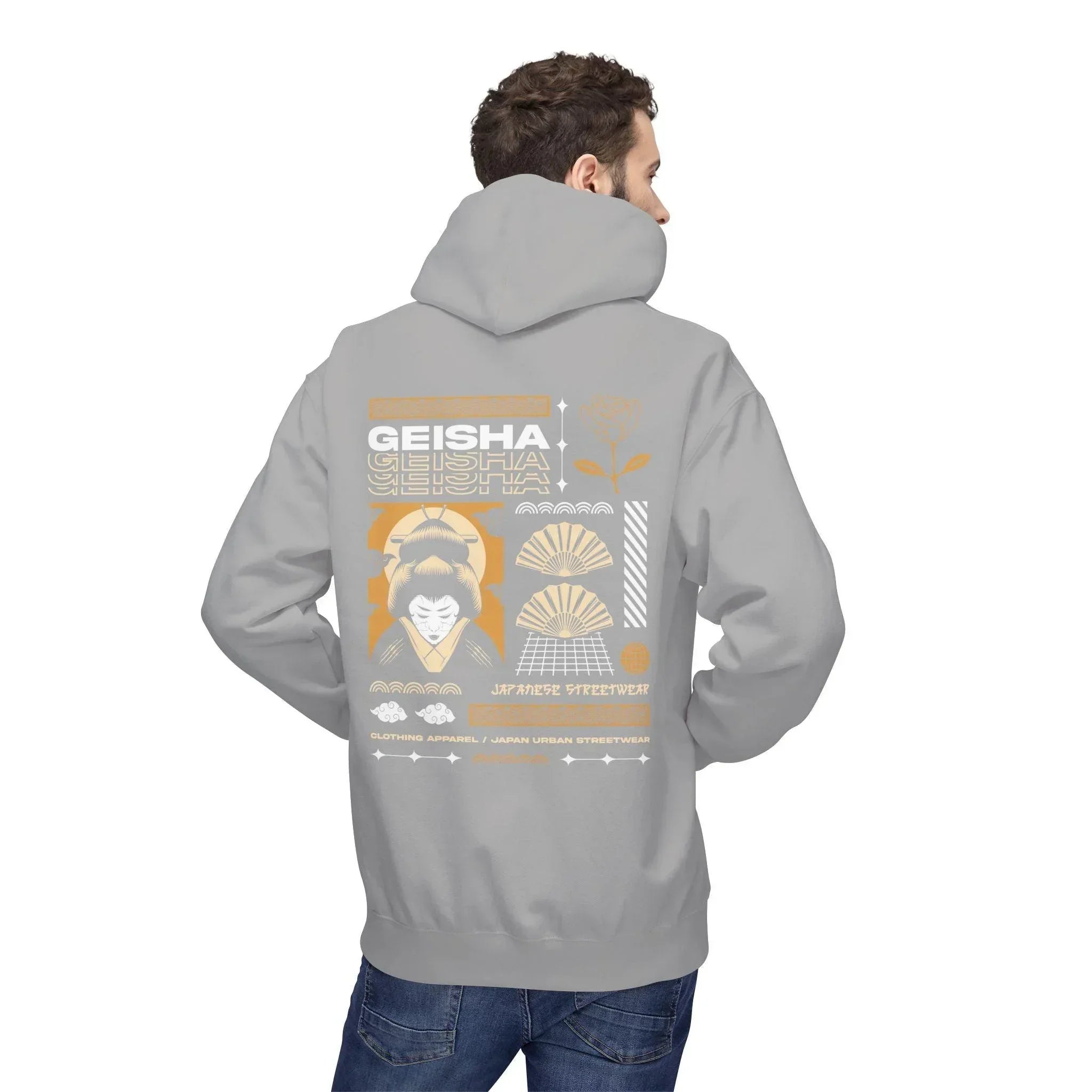 Stylish Geisha-Inspired Fleece Hoodie for Ultimate Streetwear Comfort