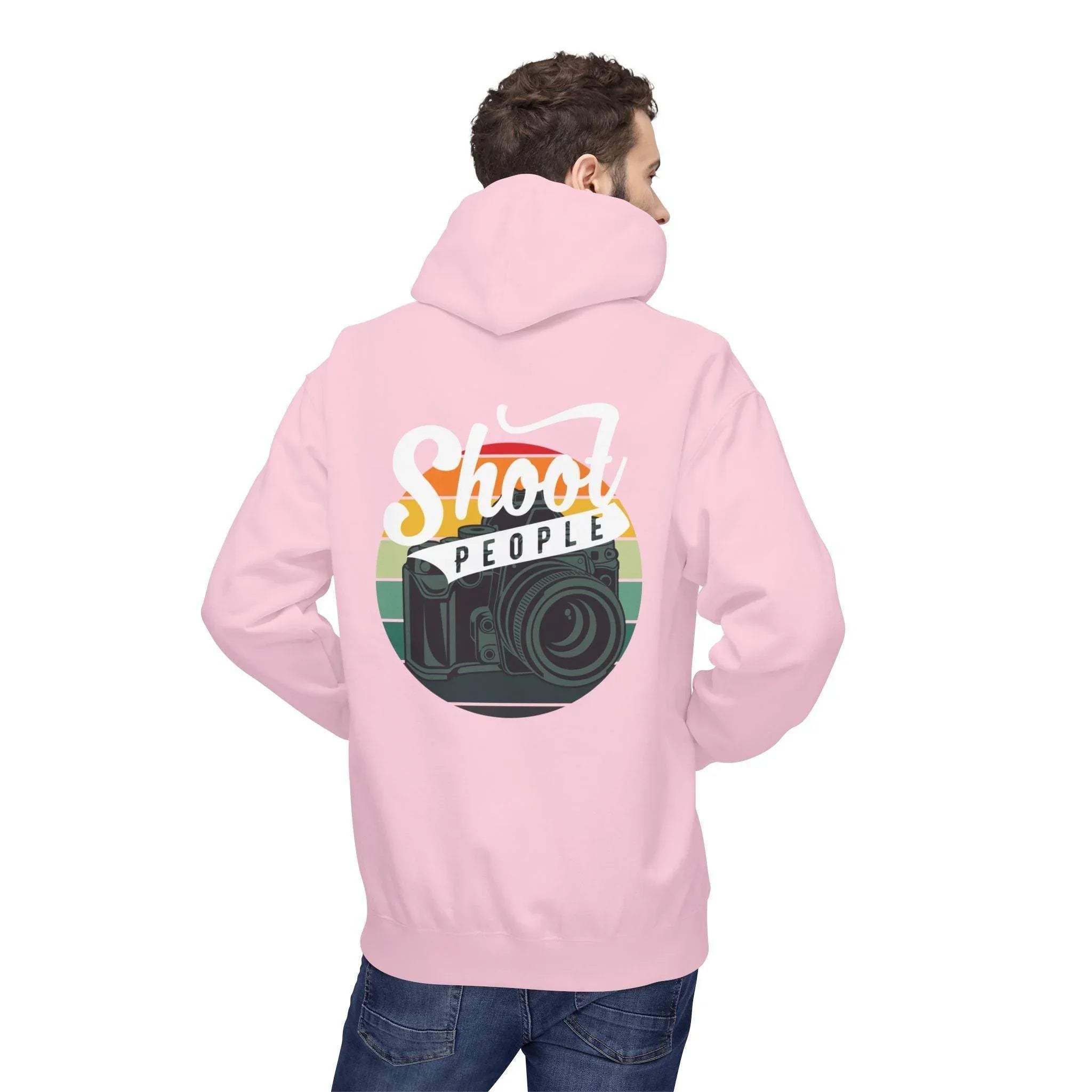 Creative Photographer's "Shoot People" Fleece Hoodie for Ultimate Comfort and Style