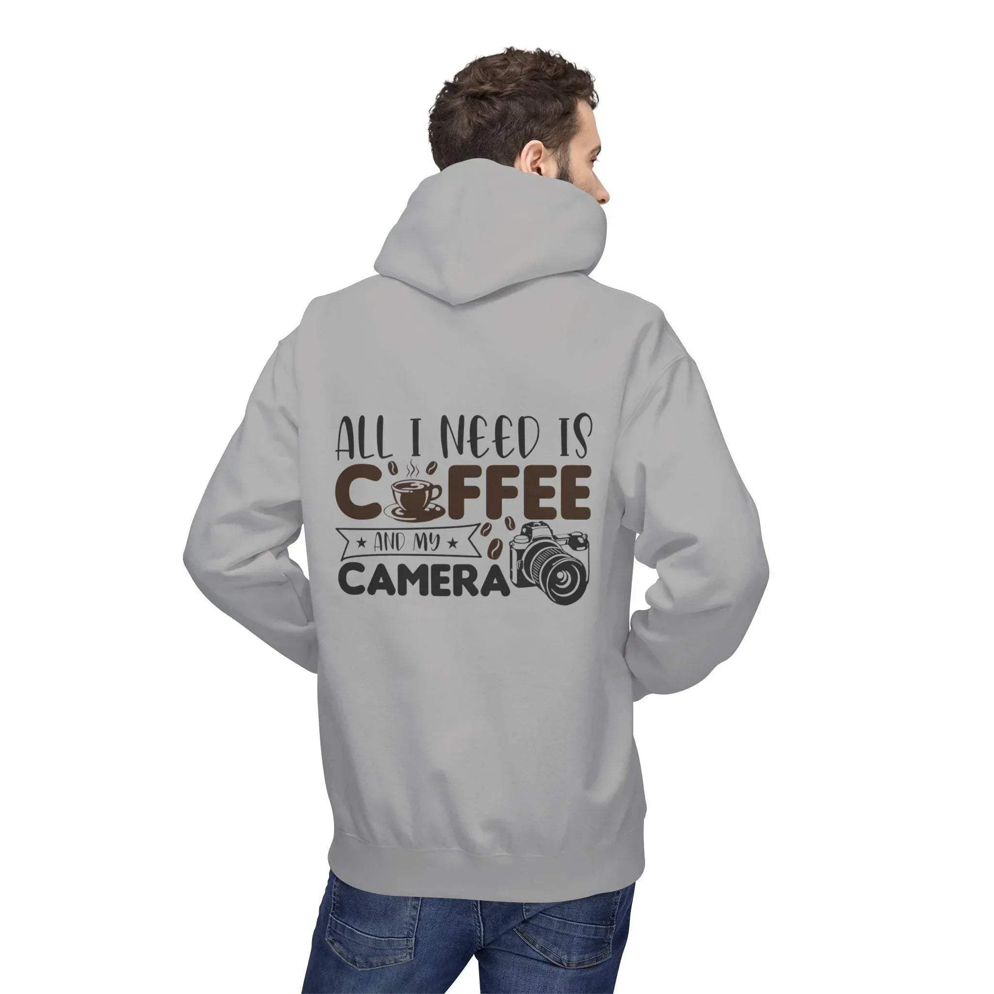 Cozy Photographer's Coffee Fleece Hoodie for Style and Comfort