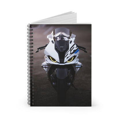 BMW S1000RR Drag Spec Motorcycle Spiral Notebook #017 - Throttle Designs